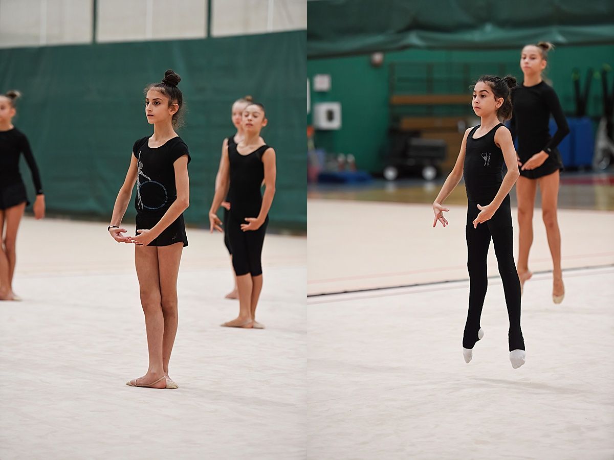 Ballet Rhythmic Gymnast Jumps