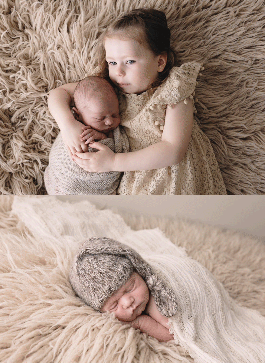 Calgary Newborn Photographer video of siblings
