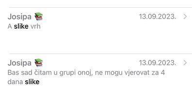 Two consecutive comments in Croatian with green emoji dated September 13.