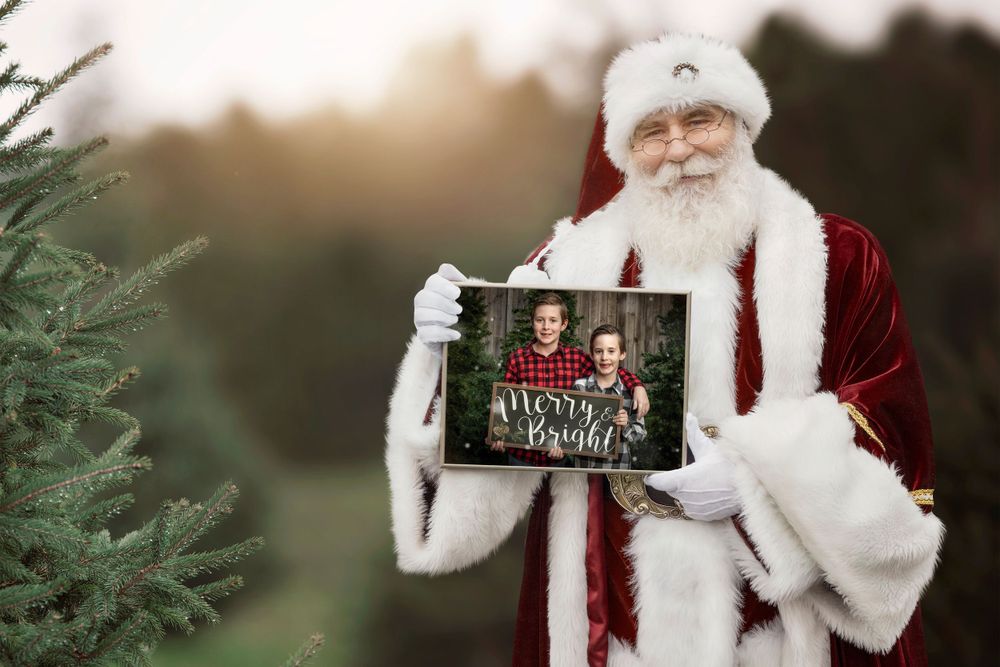 Christmas edit, Santa holding a picture of Brothers.