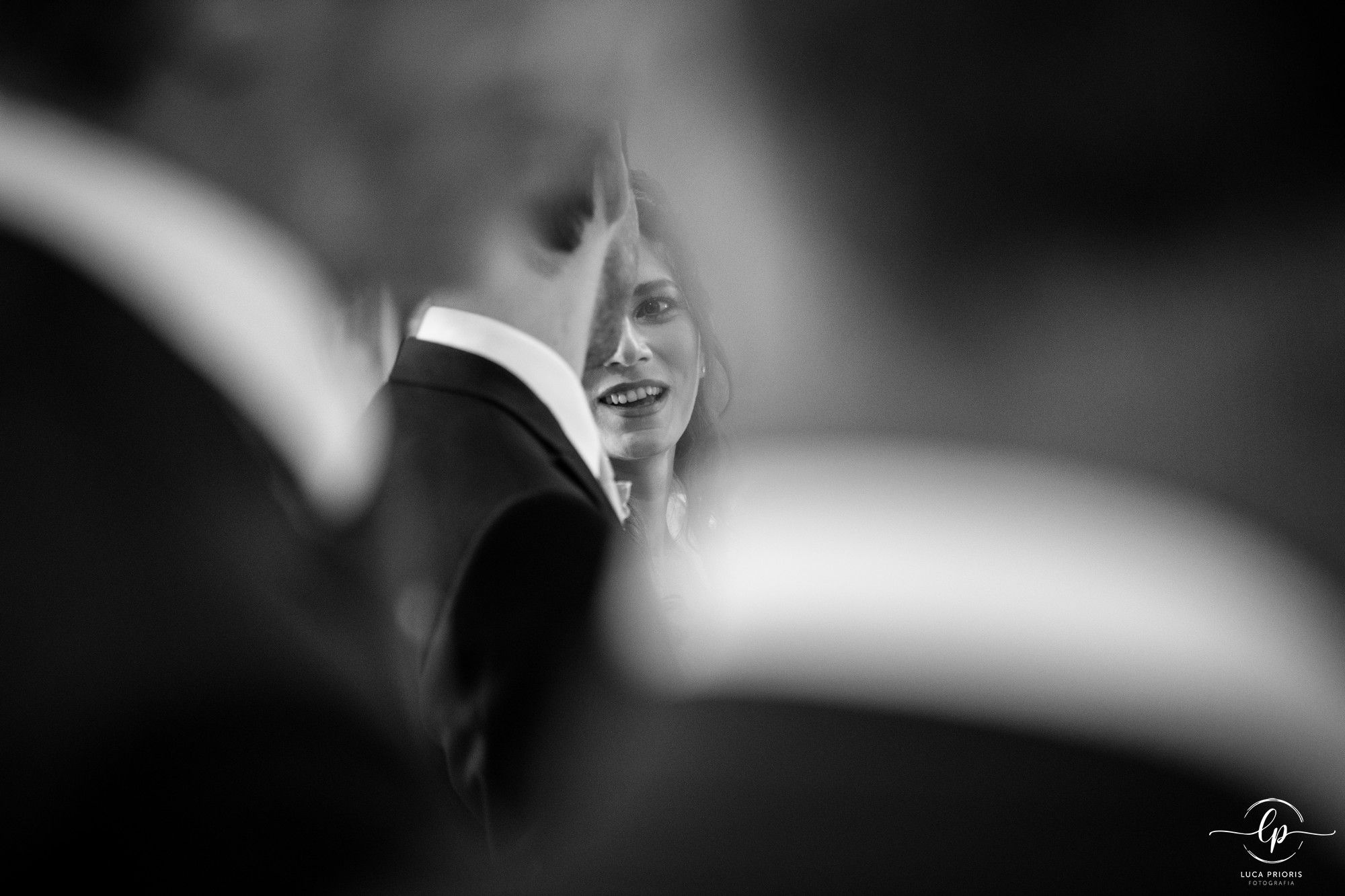 la sposa durante la cerimonia
