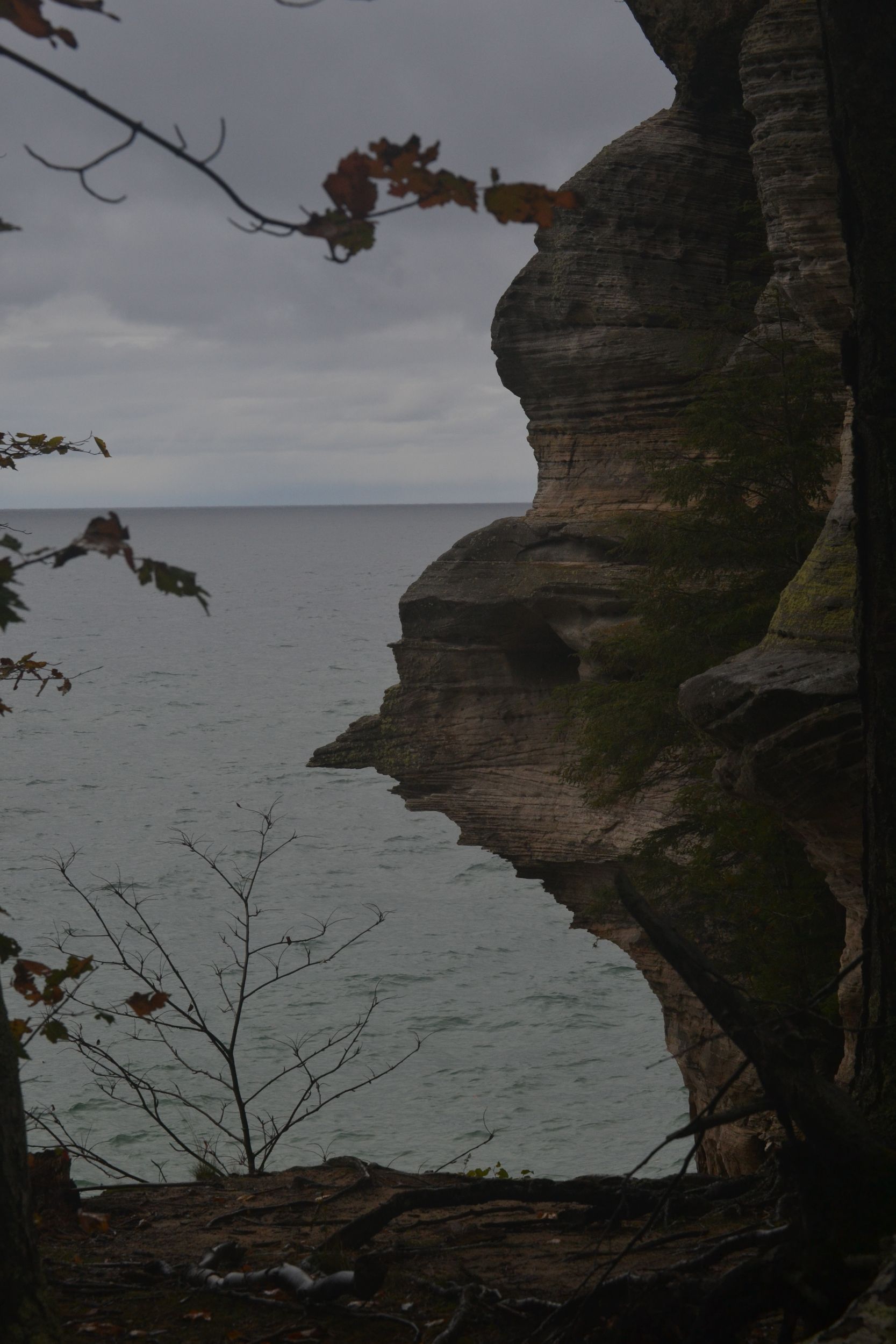 Strange Edge to Rock Forms at Pictured Rocks National Lakeshore, MI