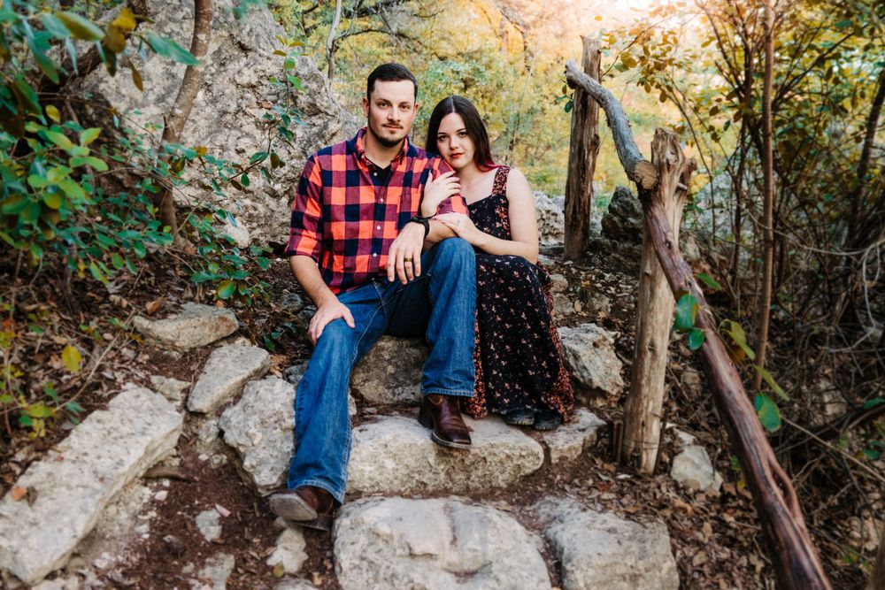 Couple photographed together in natural light