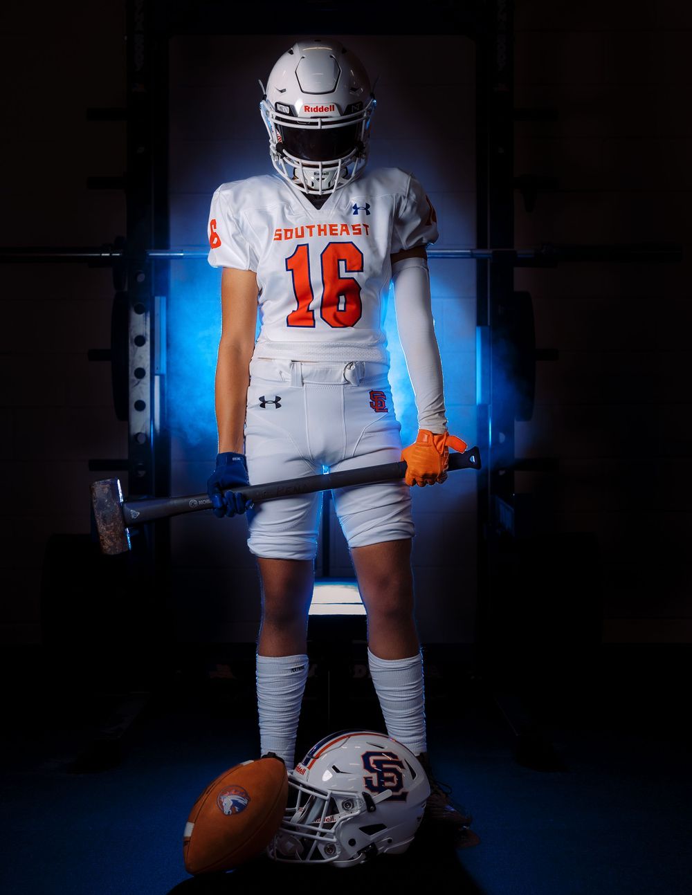 Football Portrait by Alpha Collective Sports Photo & Film Co. Graham, North Carolina