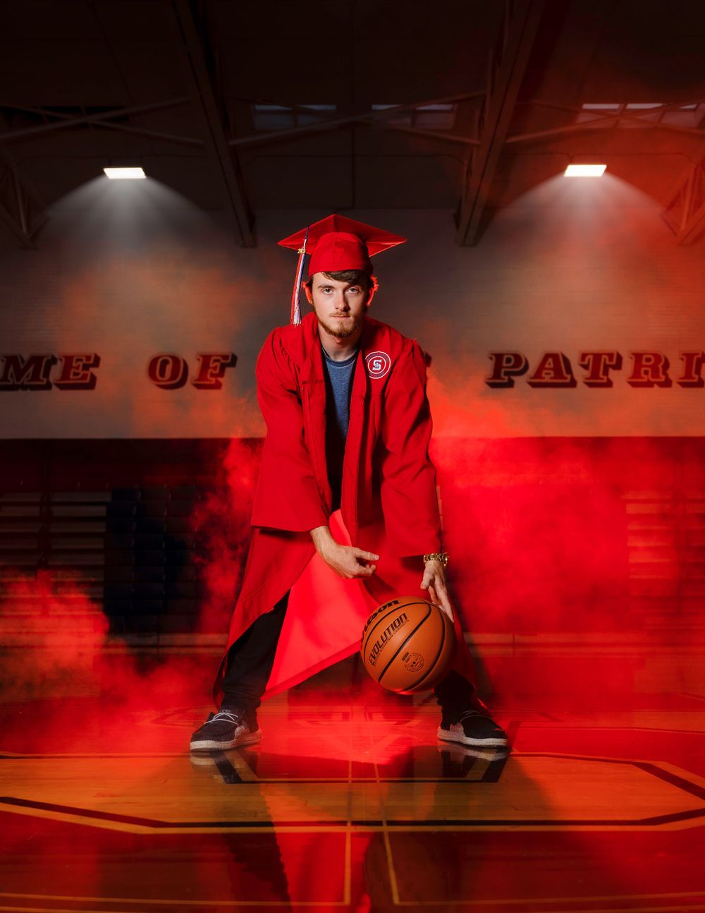 Senior Basketball Portrait by Alpha Collective Sports Photo & Film Co. Graham, North Carolina