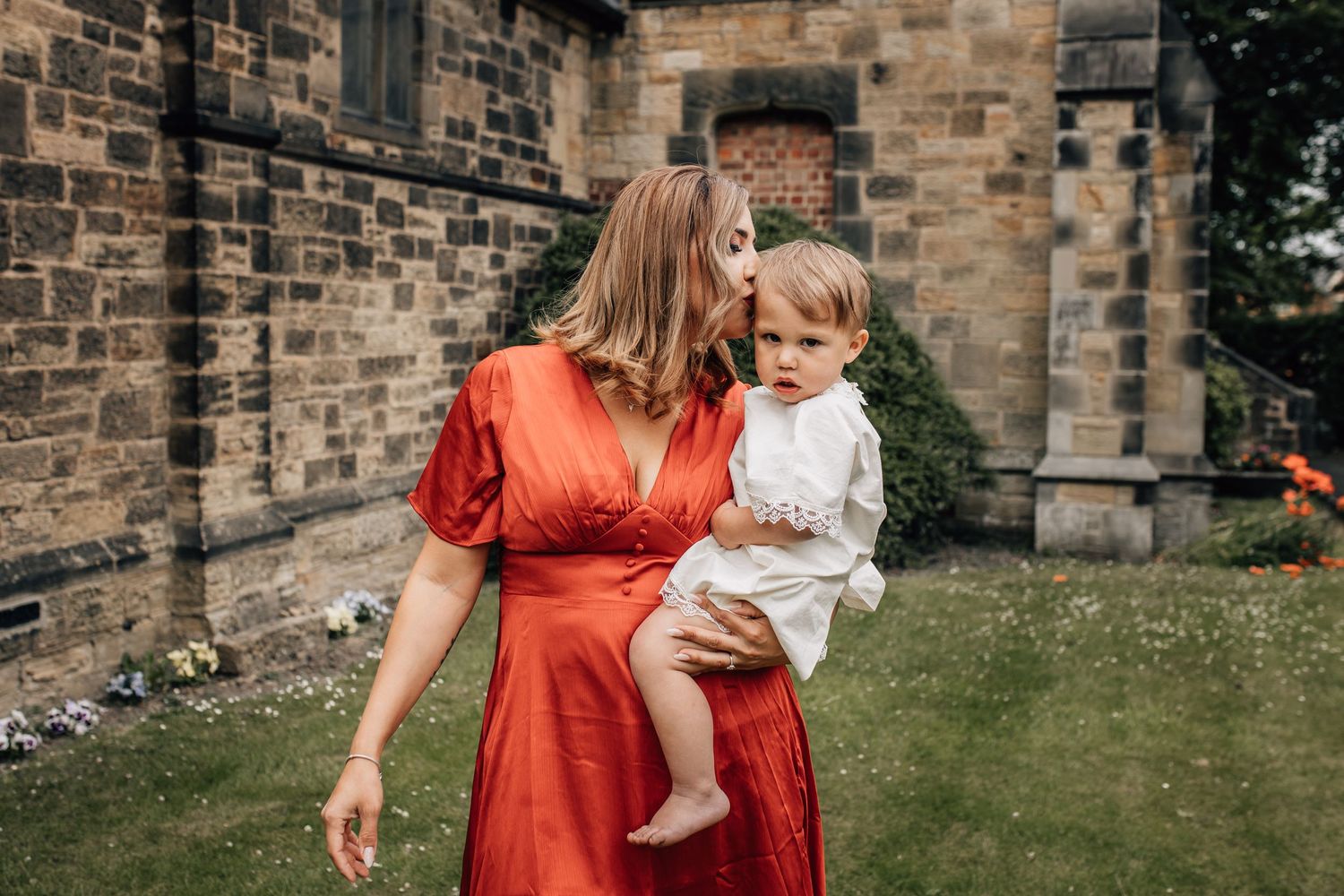 outdoor kids catholic christening children family photography Newcastle upon tyne by Ella DM Photographer