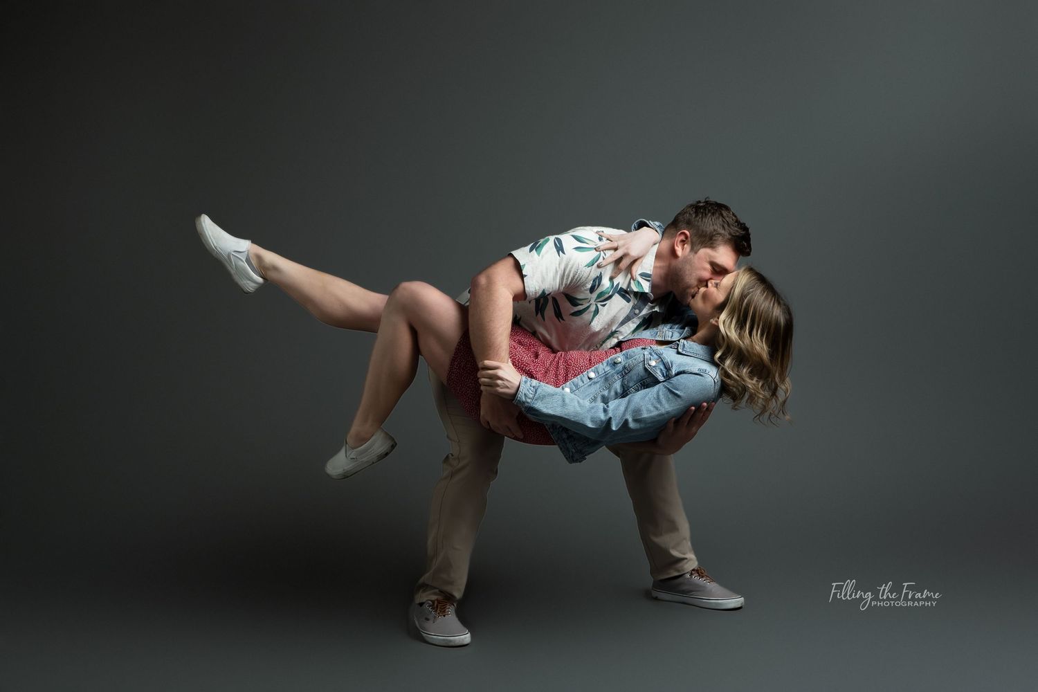 Dynamic dance-inspired photo series against a dark studio background showing fluid movement.