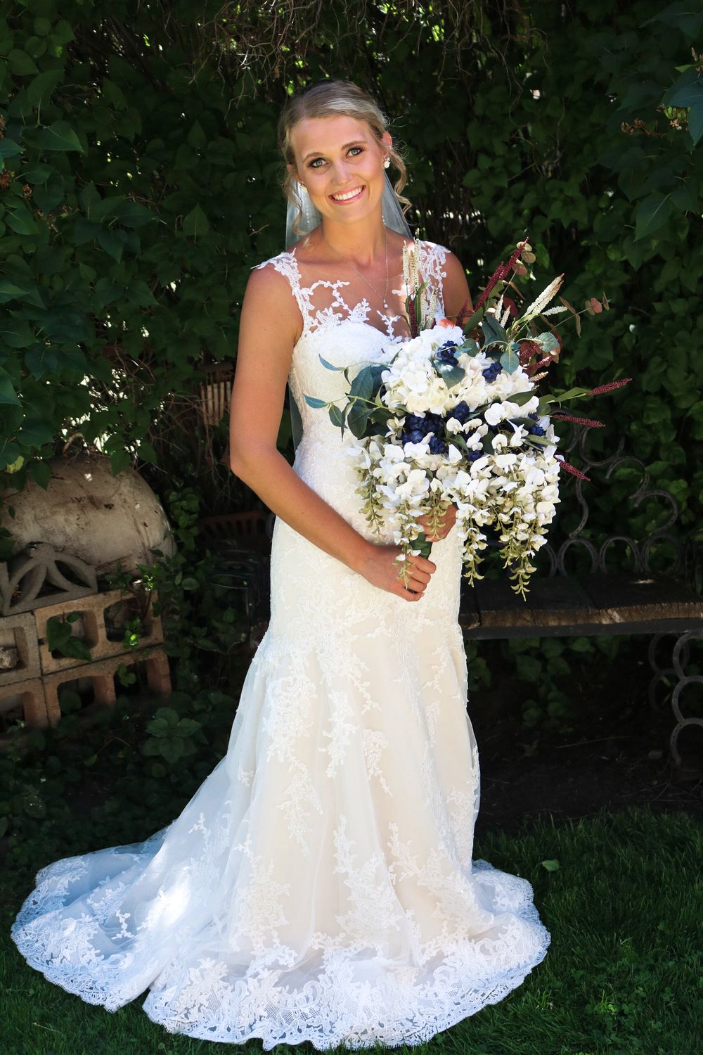 bride before the wedding ceremony