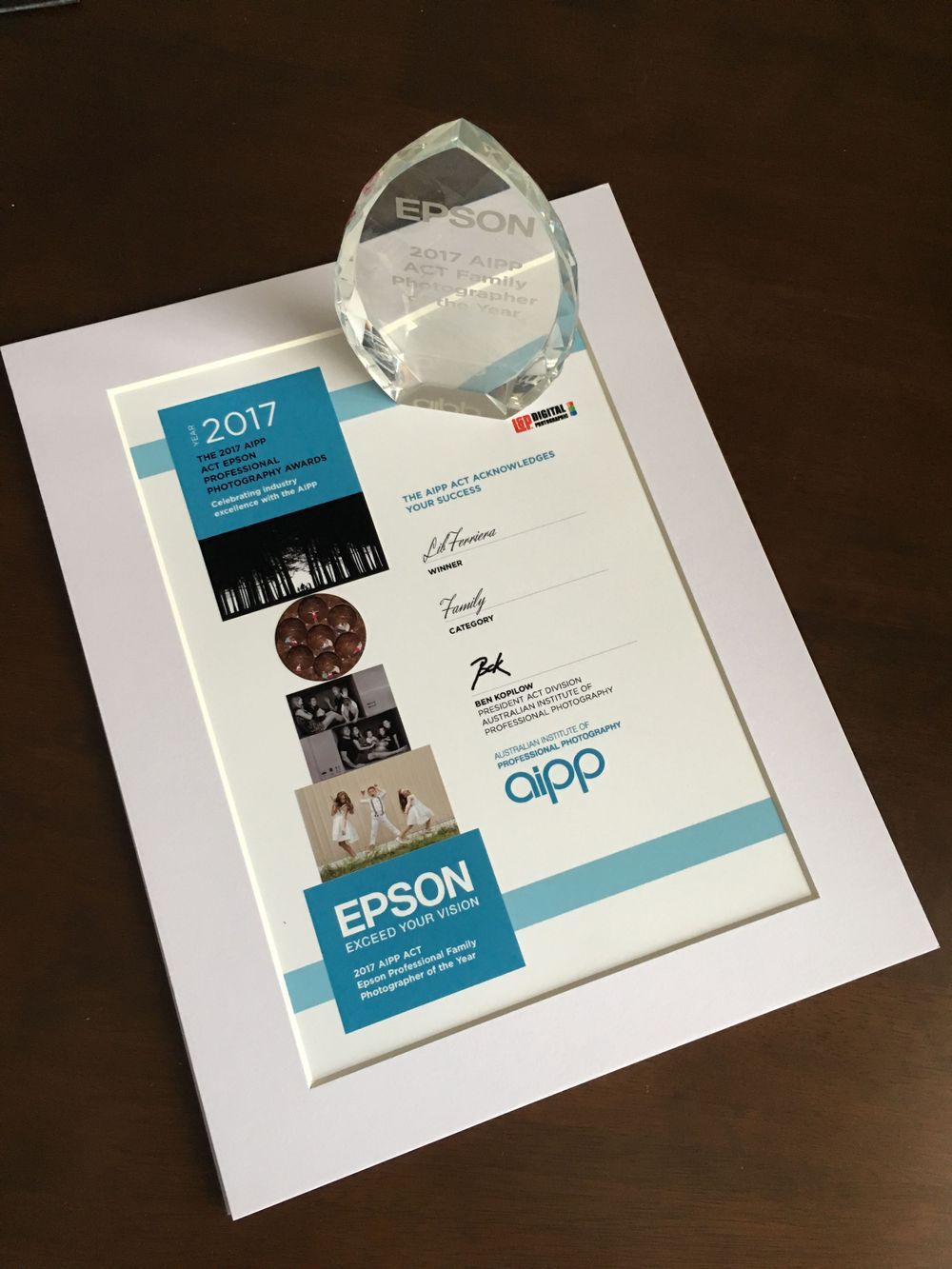 WINNER 2017 ACT AIPP Family Photographer of the Year