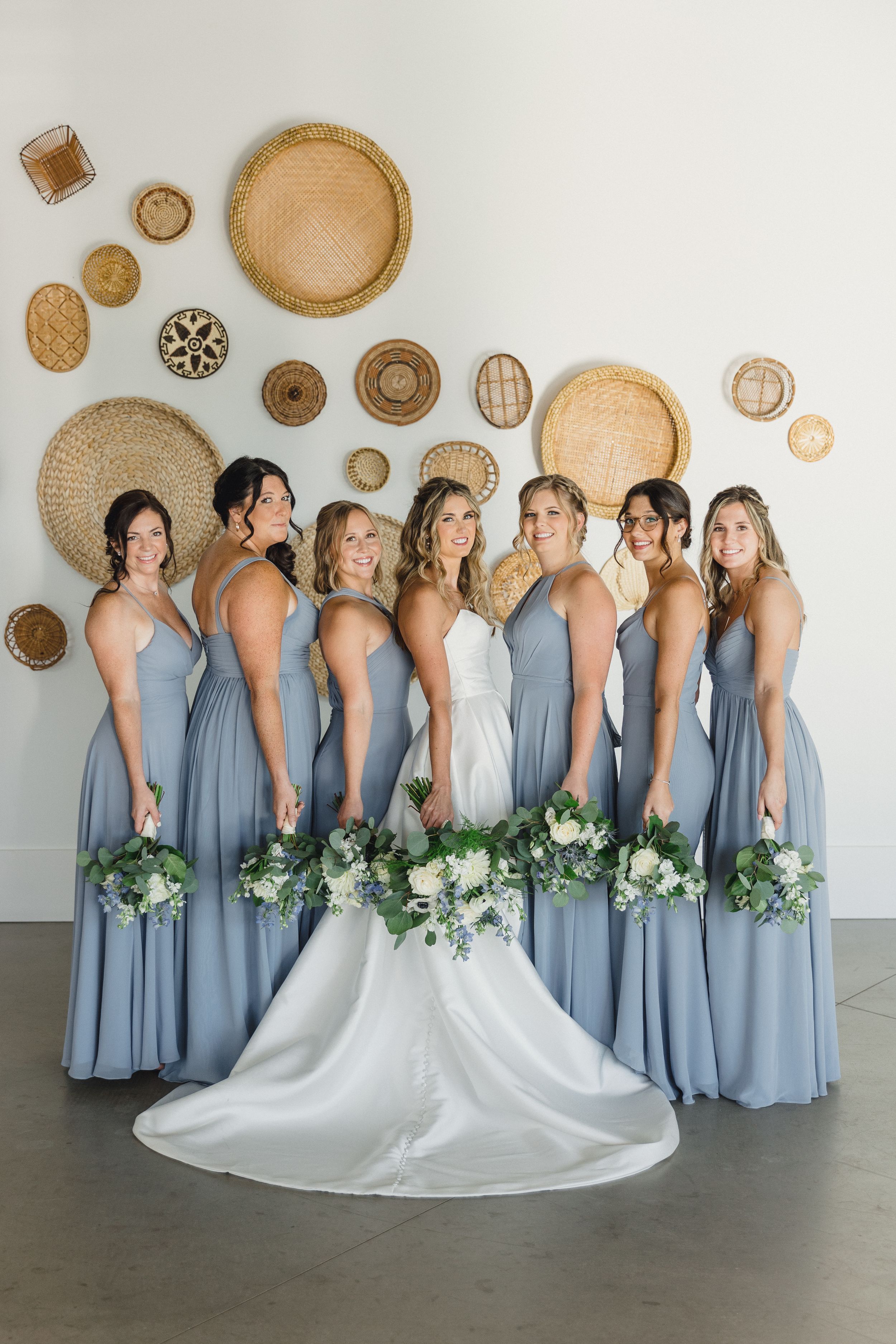 Newport Beach House Wedding, Bridal Party. Rhode Island wedding Photographer.