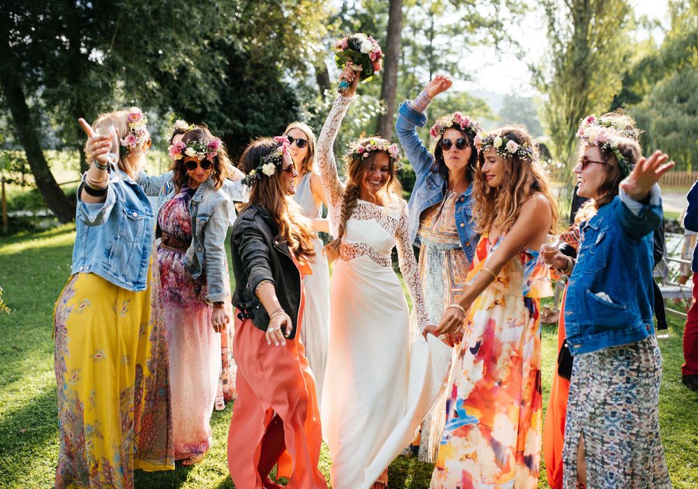 Mariage bohème et rustique