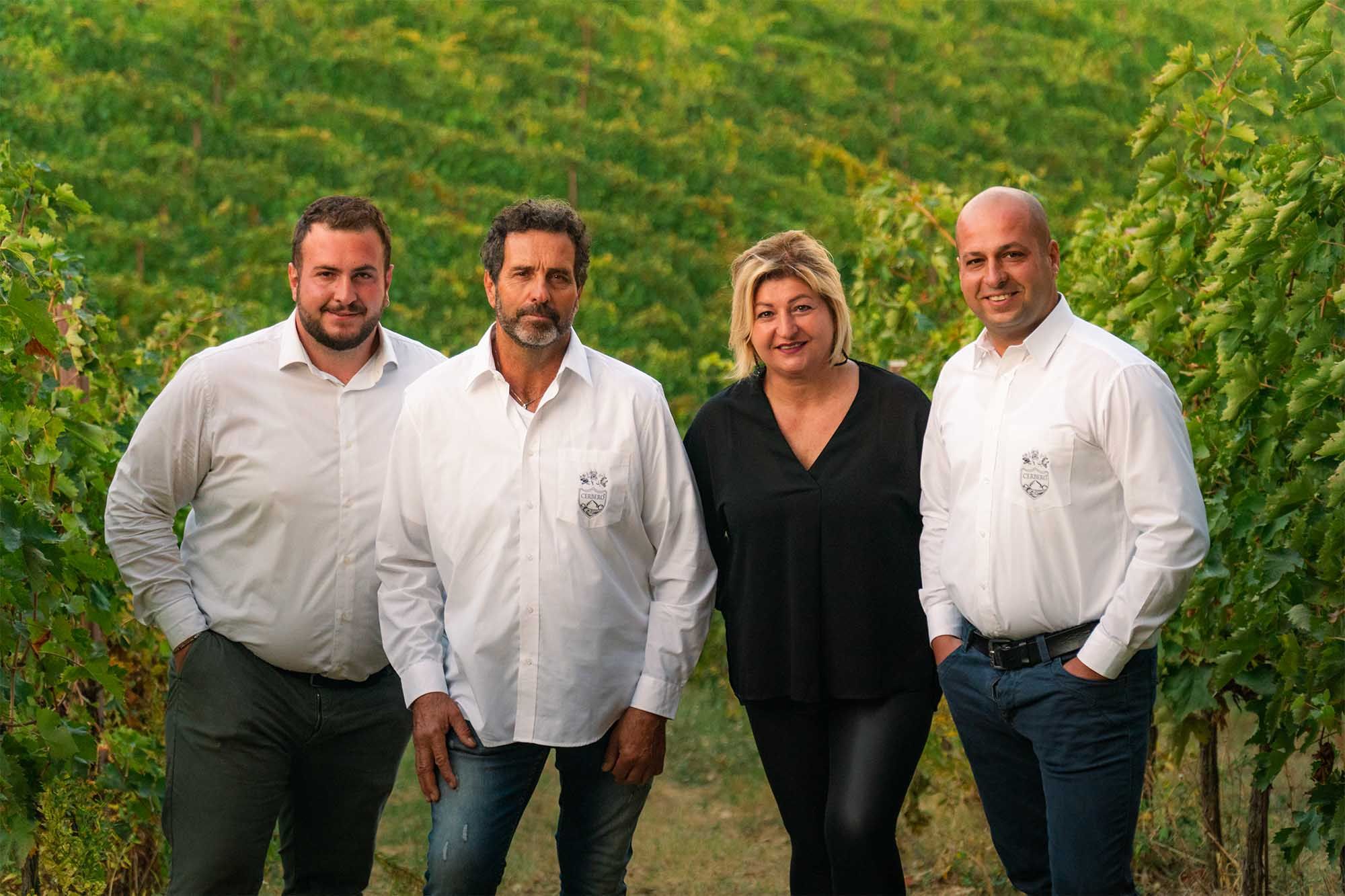 Cantina Cerbero e la loro Famiglia riunita