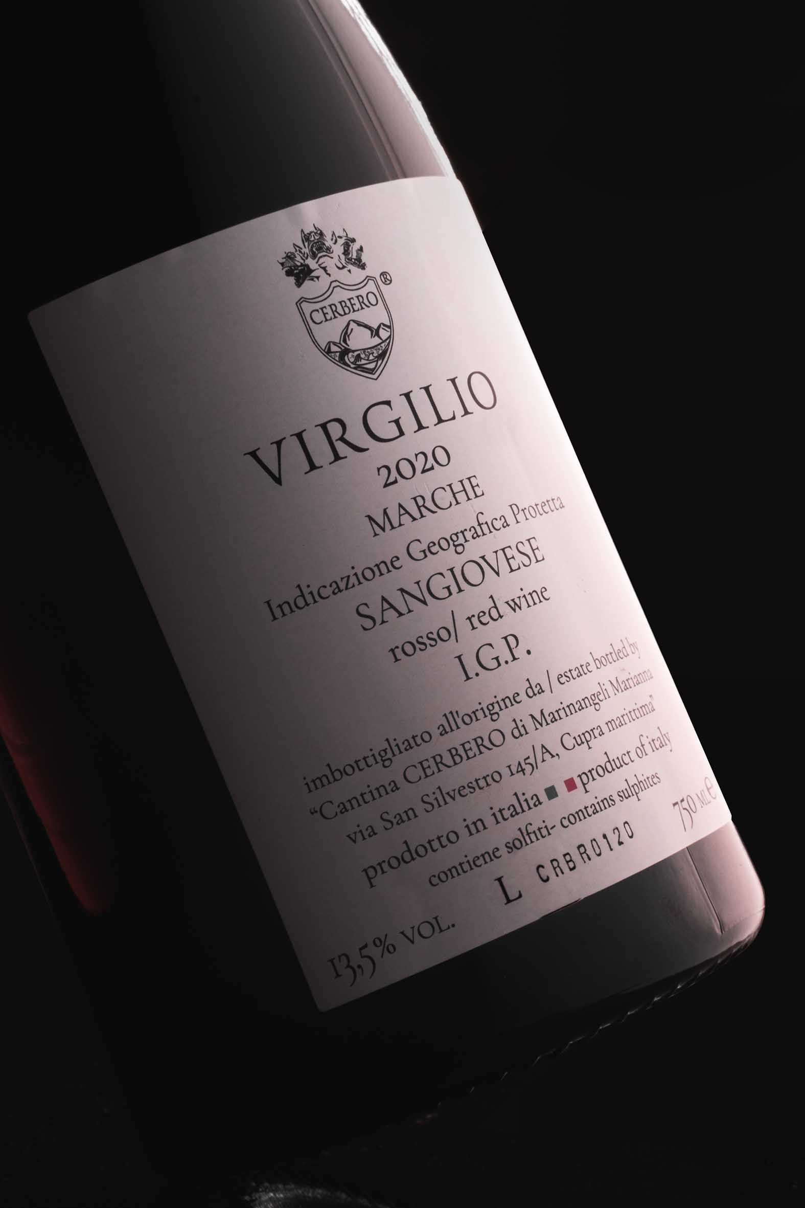 Bottiglia Virgilio di Cantina Cerbero, Shooting di Prodotto