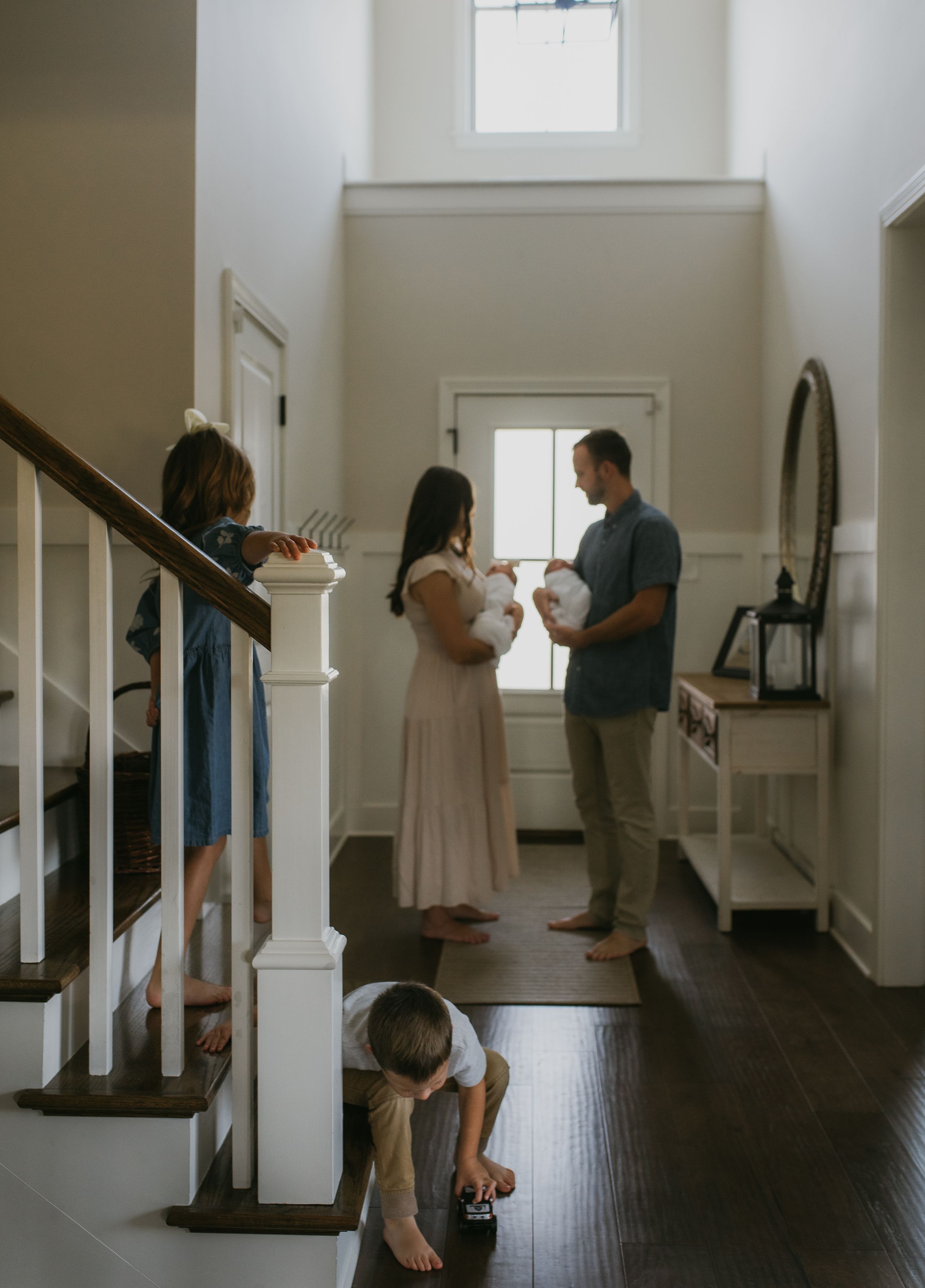 Knoxville family photos taken in the comfort of home