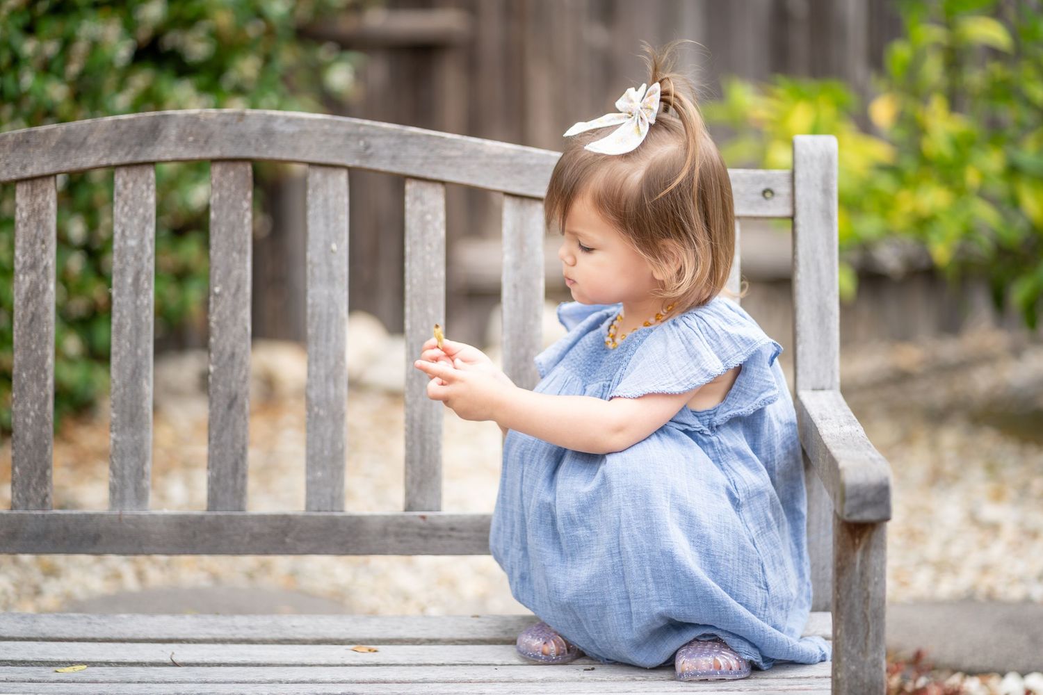 Rachel Aranico Photography, Kids, Toddler, Girl on Bench