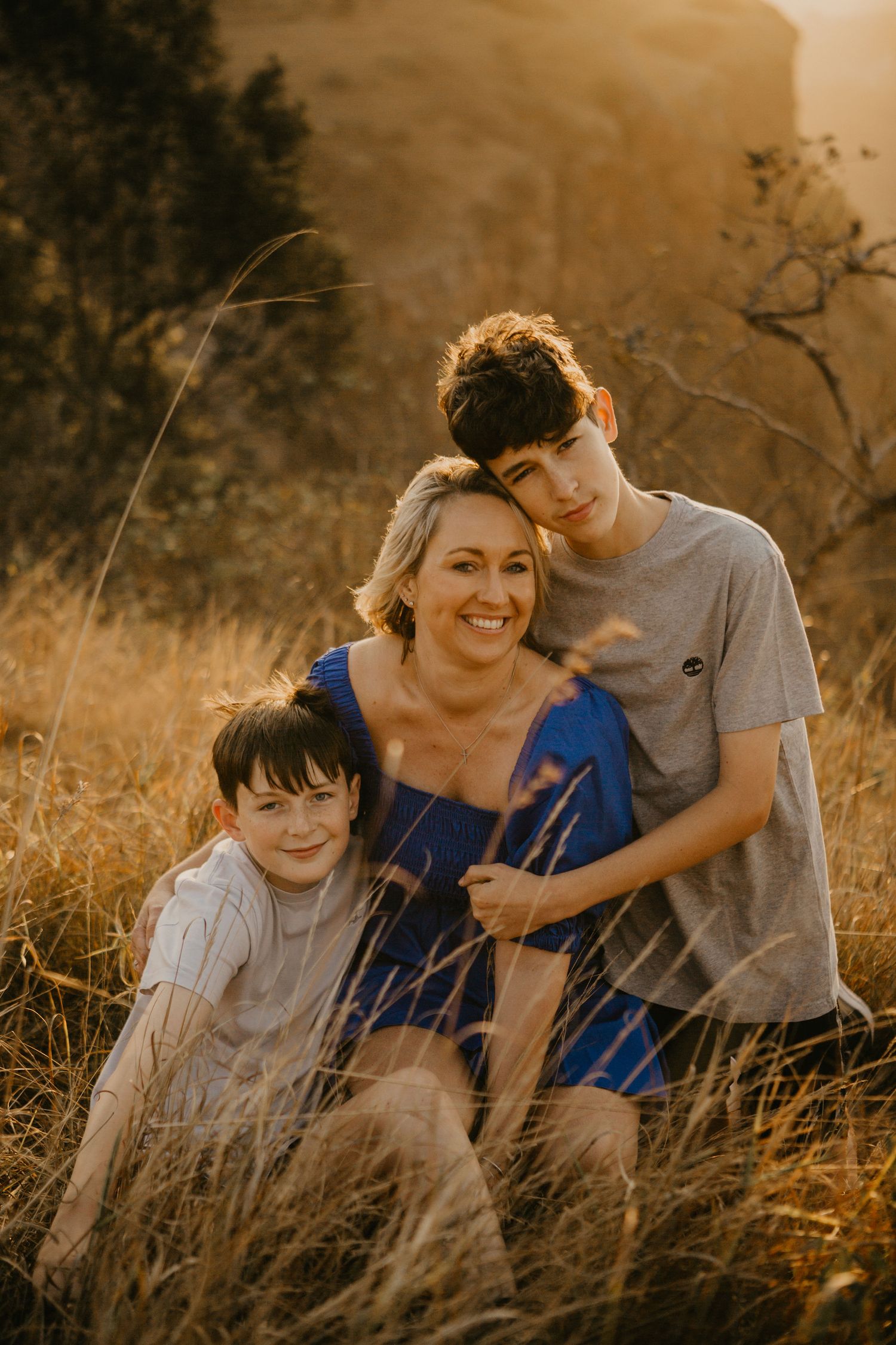 mother and sons