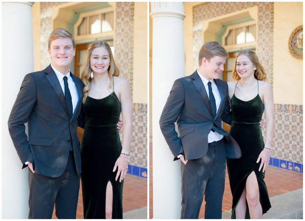 Bartlesville Highschool Prom Portrait Pictures at OK Campus by Bartlesville Photographer Kristi Bray Photography