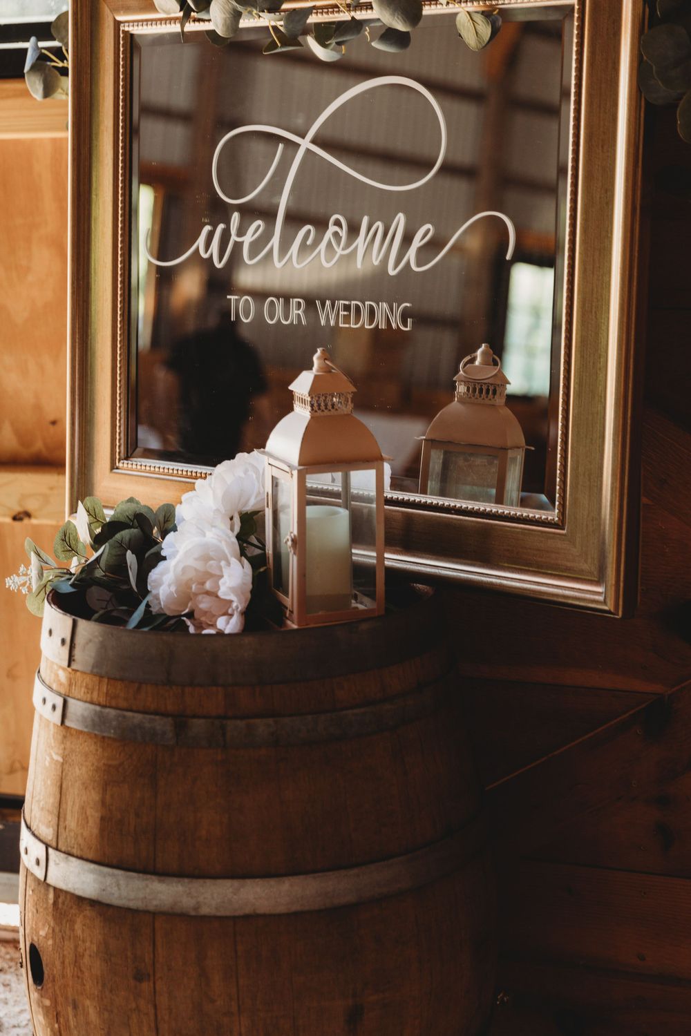 Farm wedding photo