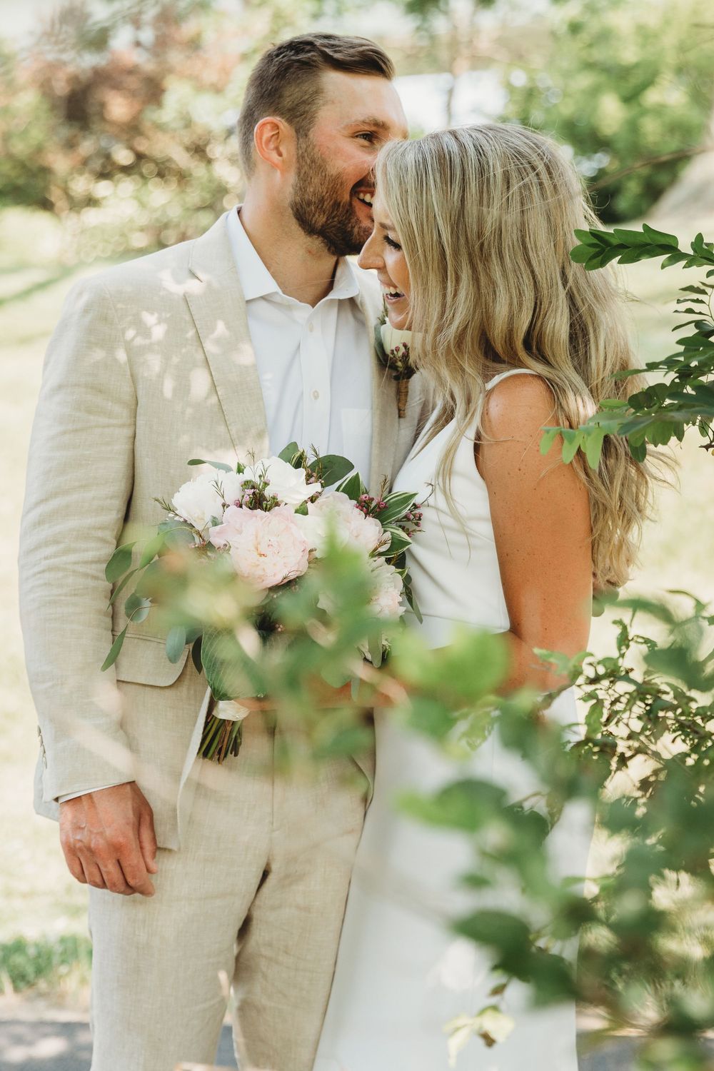 Wedding photo in the park at Jonas Green Park