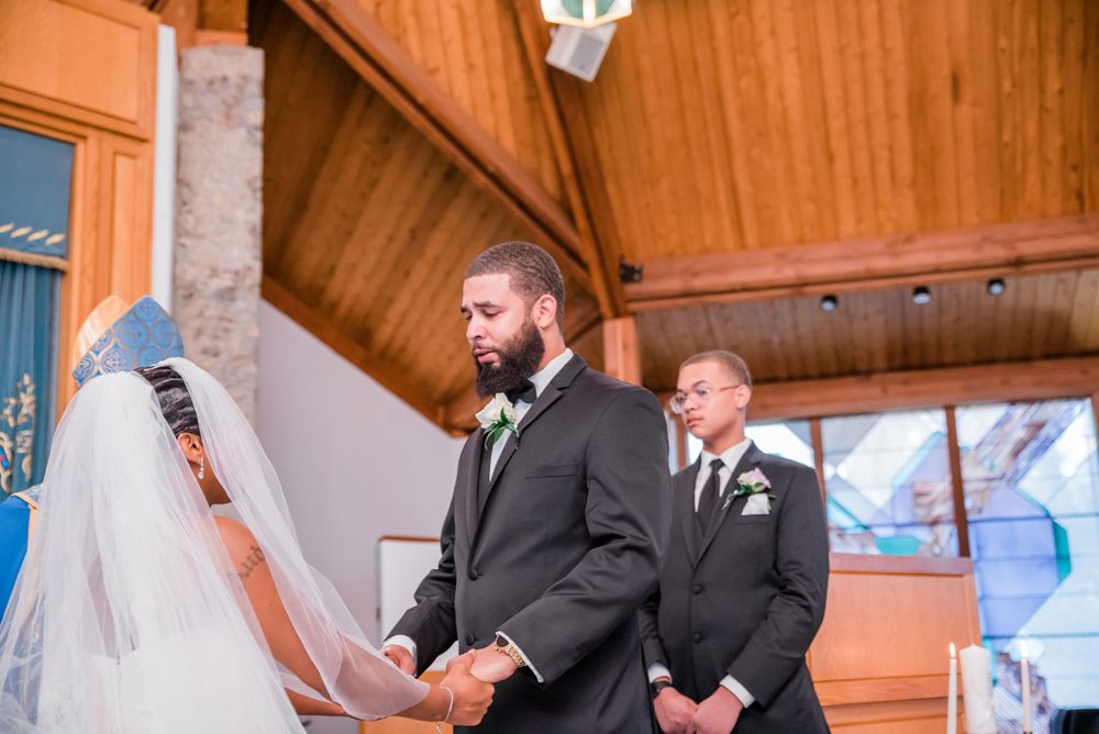 bride and groom wedding ceremony