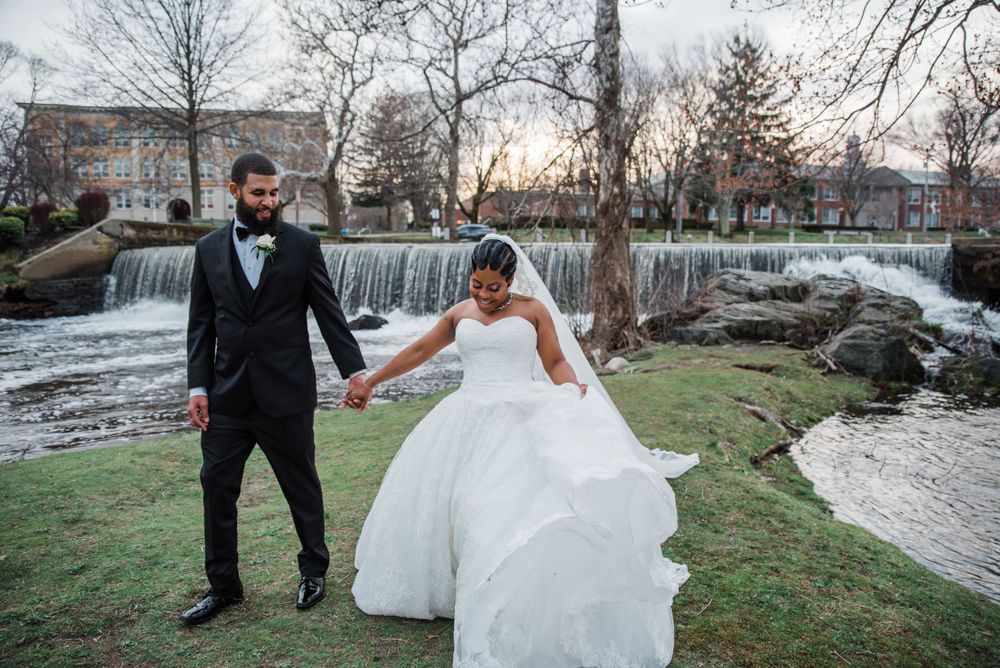 bride and groom portrait