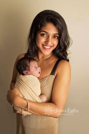 gorgeous indian mom and baby portrait spanish fork