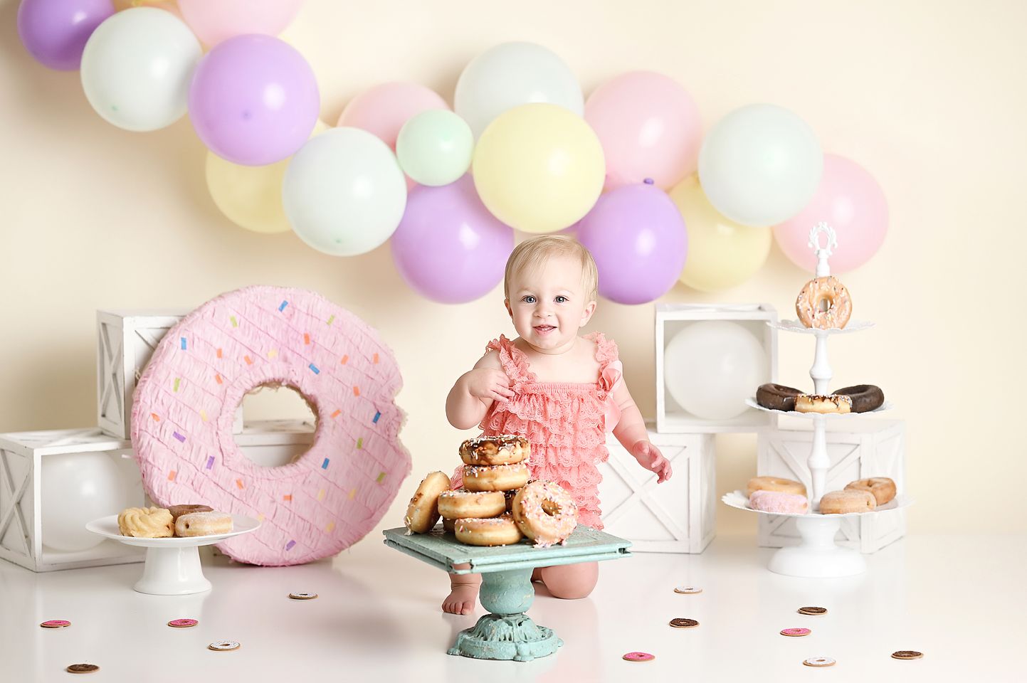 Donut Grow up Cake smash theme photo