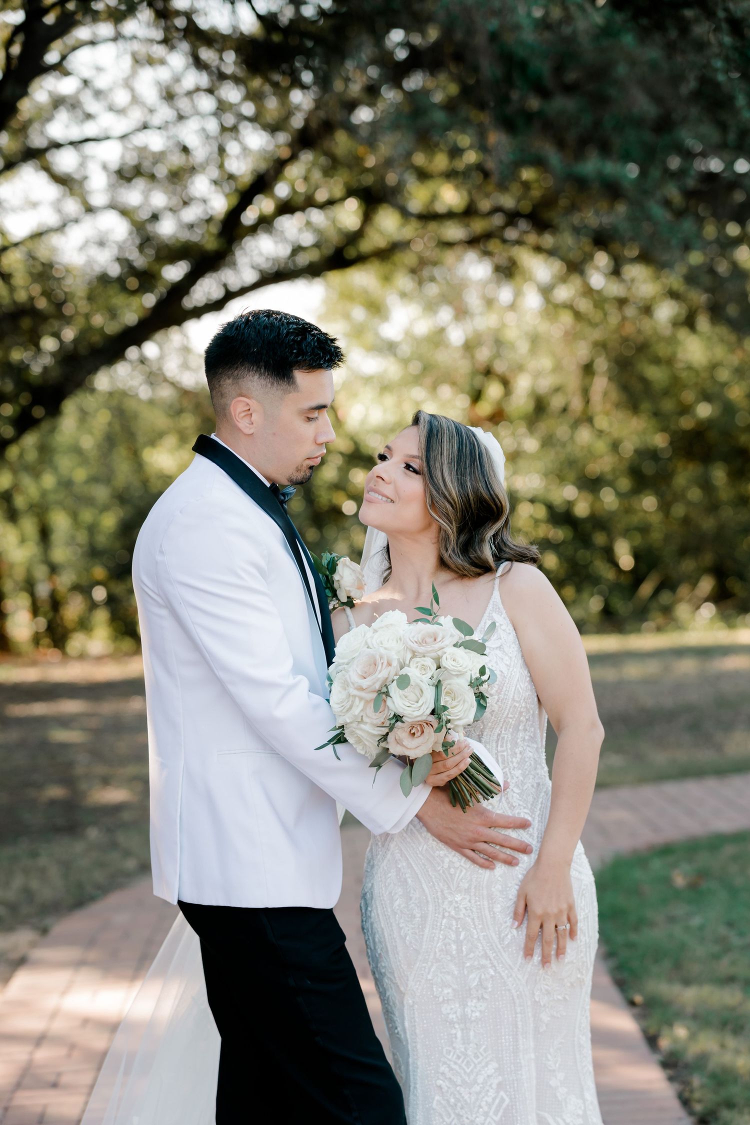 Stunning quinceanera photoshoot at historic church in Dallas Fort Worth area by professional photographer
