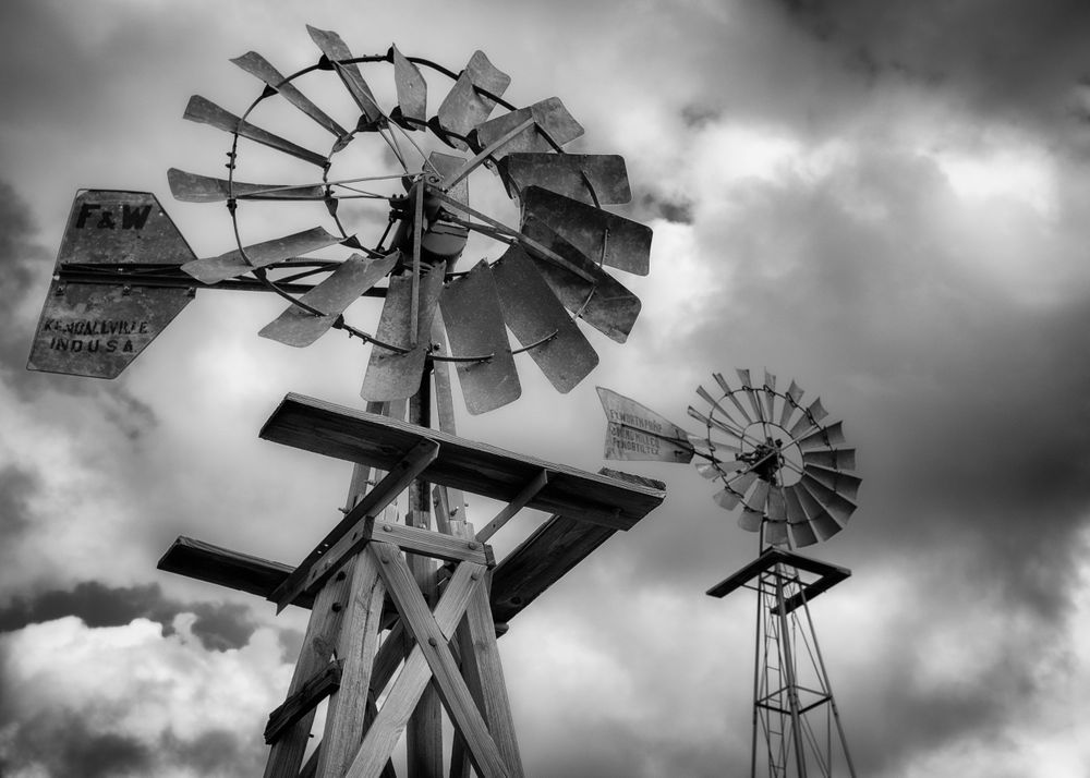Windmills in Tolar, Texas near Fort Worth