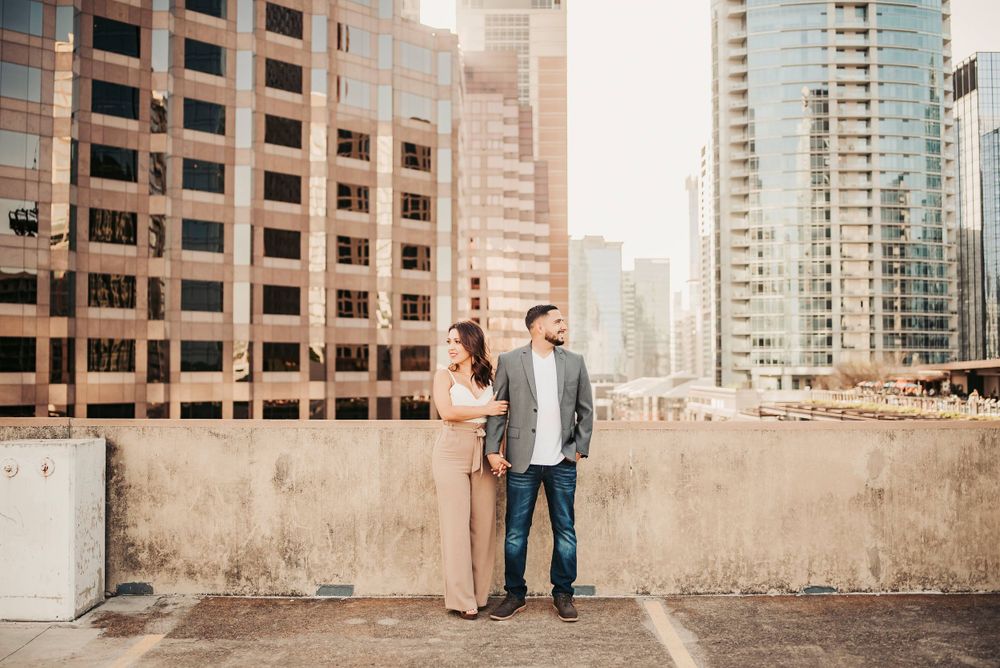 beautiful couple owns the rooftops in downtown cincinnati