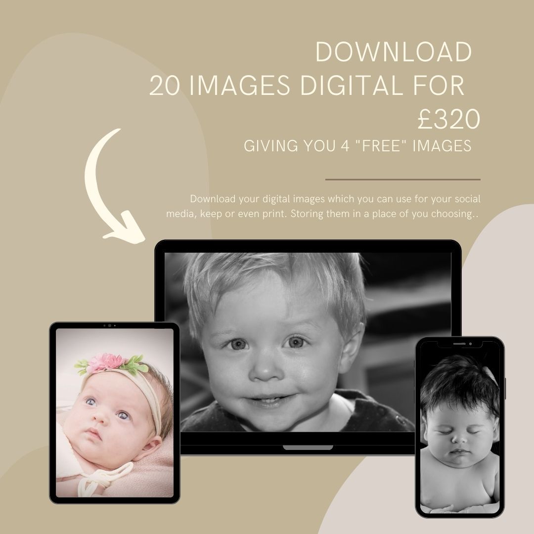 bage prise list, 3 photos a baby with flower head band young boy with cheeky smile and a sleeping baby