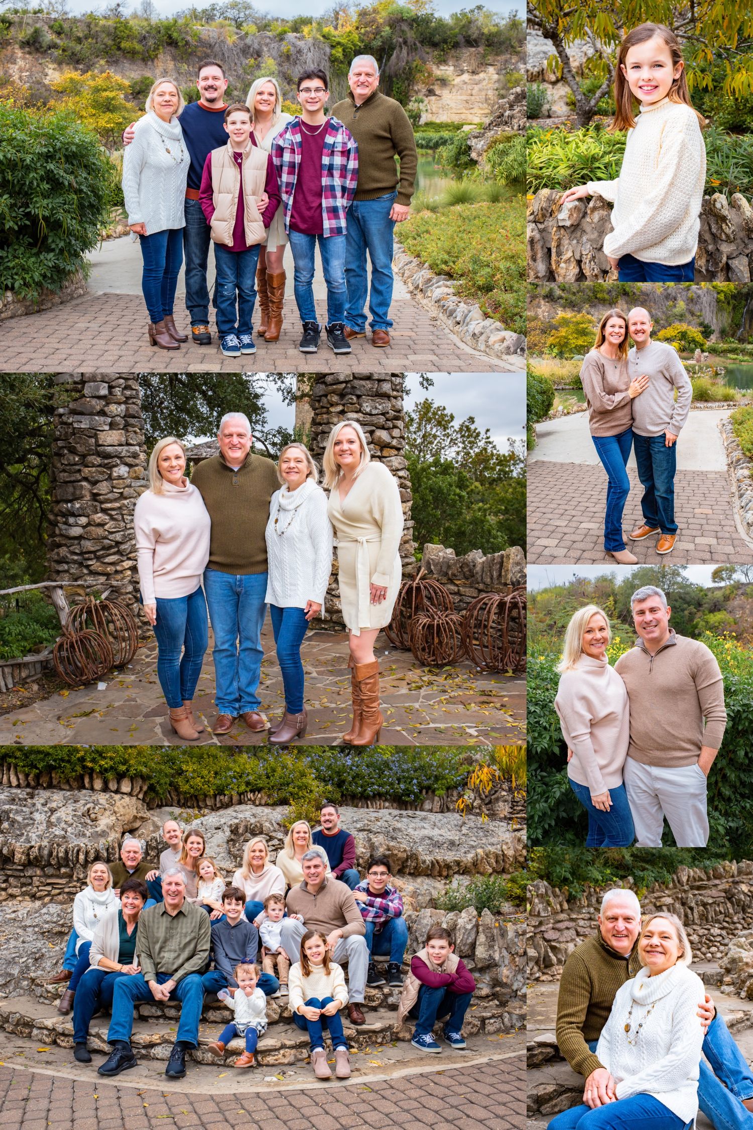 San Antonio family portraits at the Japanese Tea Gardens