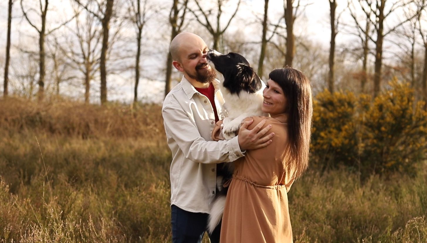 Anne Waarts Fotografie, Border Collie, dogs, dog hond, couple, puppy