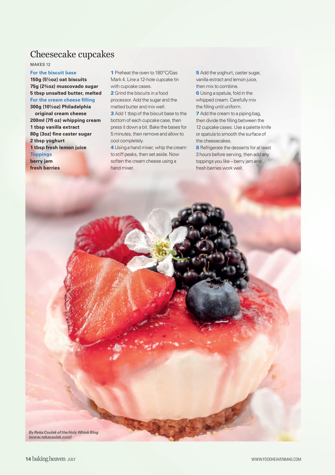 Contributor At Baking Heaven Magazine - Photo by © Reka Csulak