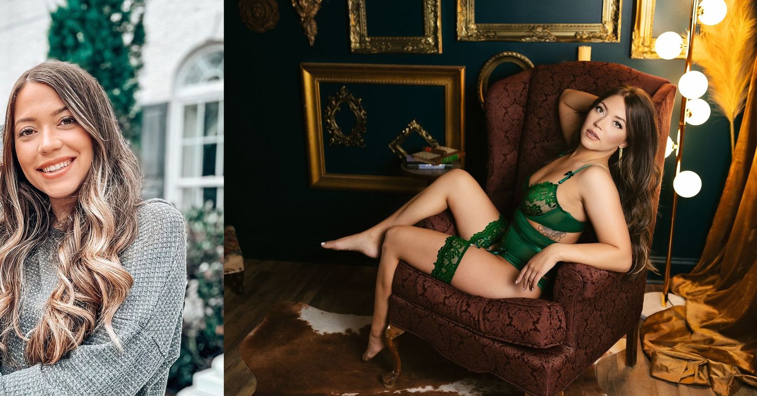 A before and after of boudoir images. Greenville SC Boudoir, Easley SC Boudoir, Upstate SC boudoir