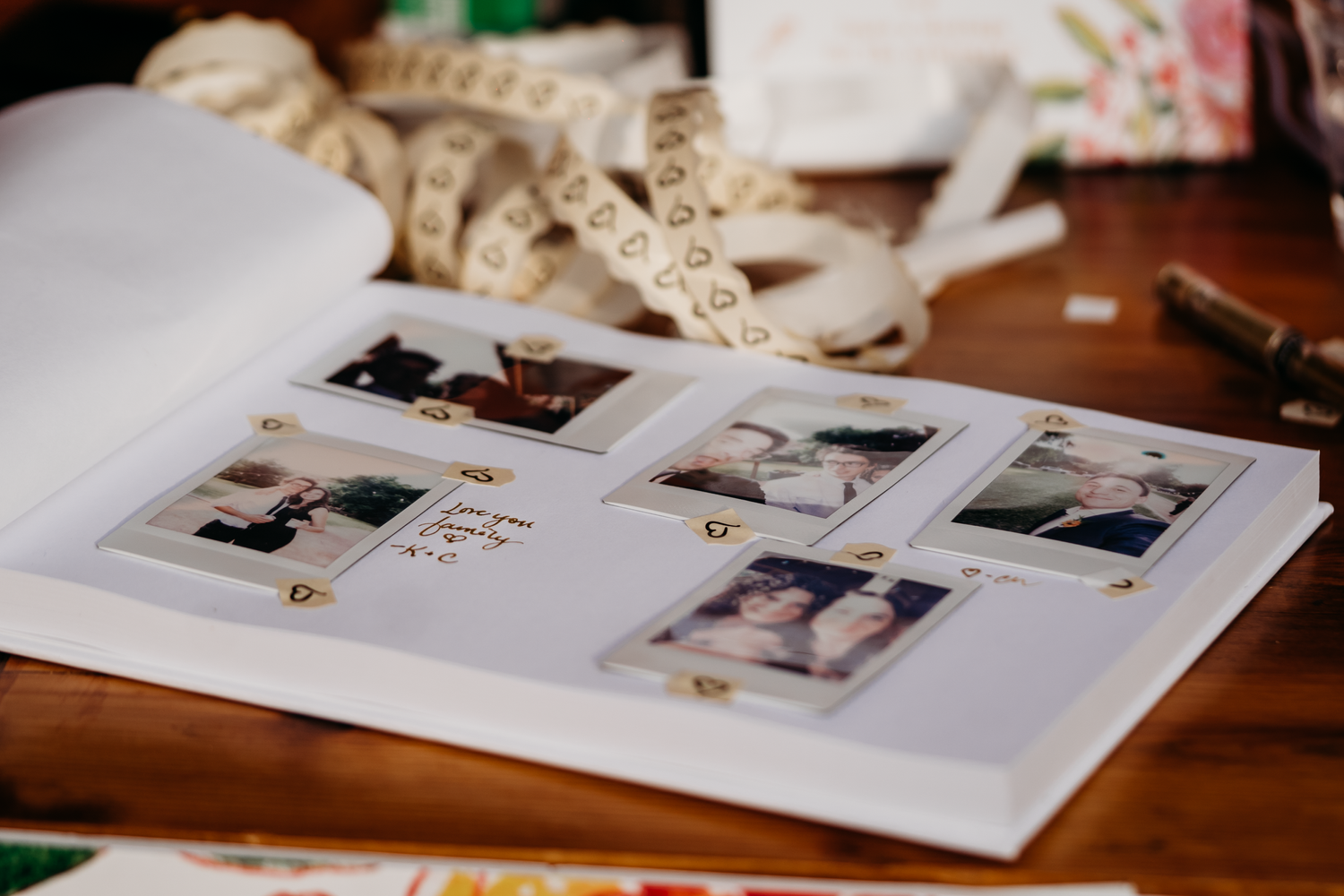 Wedding photo guest book