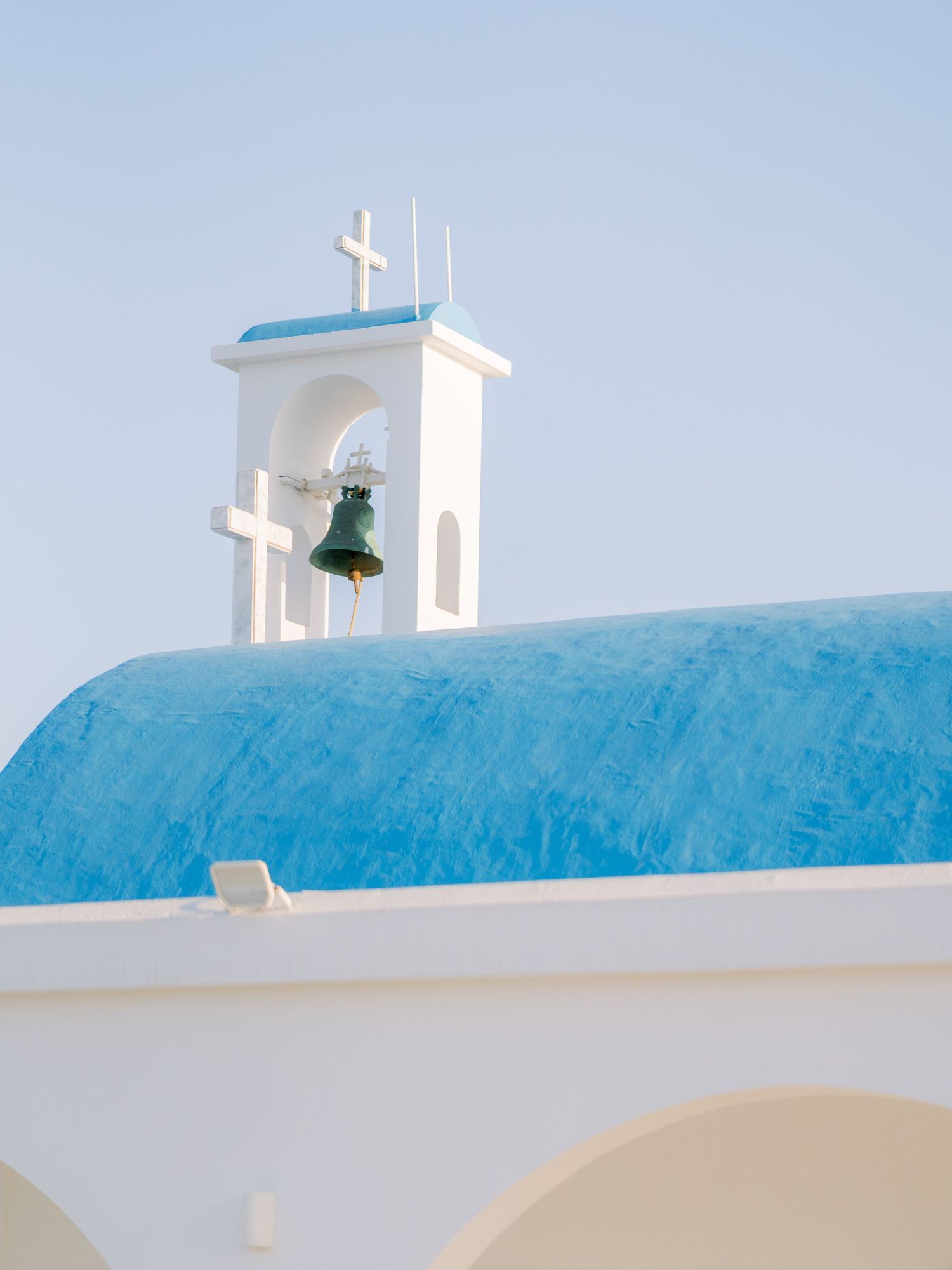 A chapel in Cyprus Protaras in the colors of Aegean