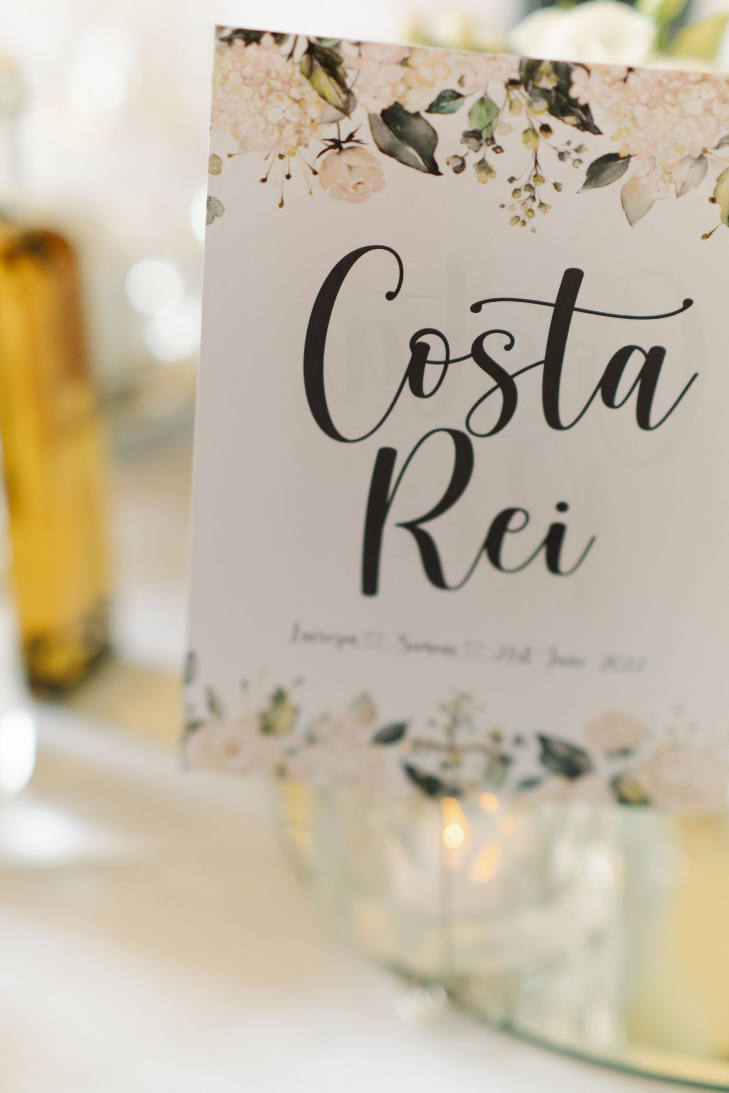 Sardinia beach sign for weddings