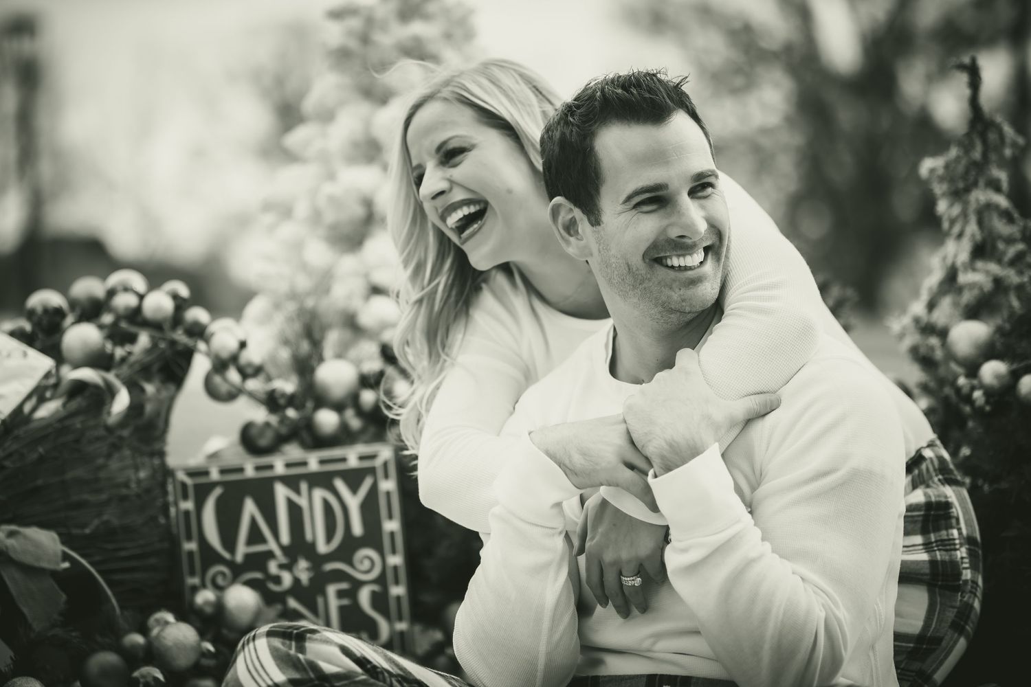 This isn't your average Christmas card photo.  Get comfortable in your festive pajamas and get ready to have fun!