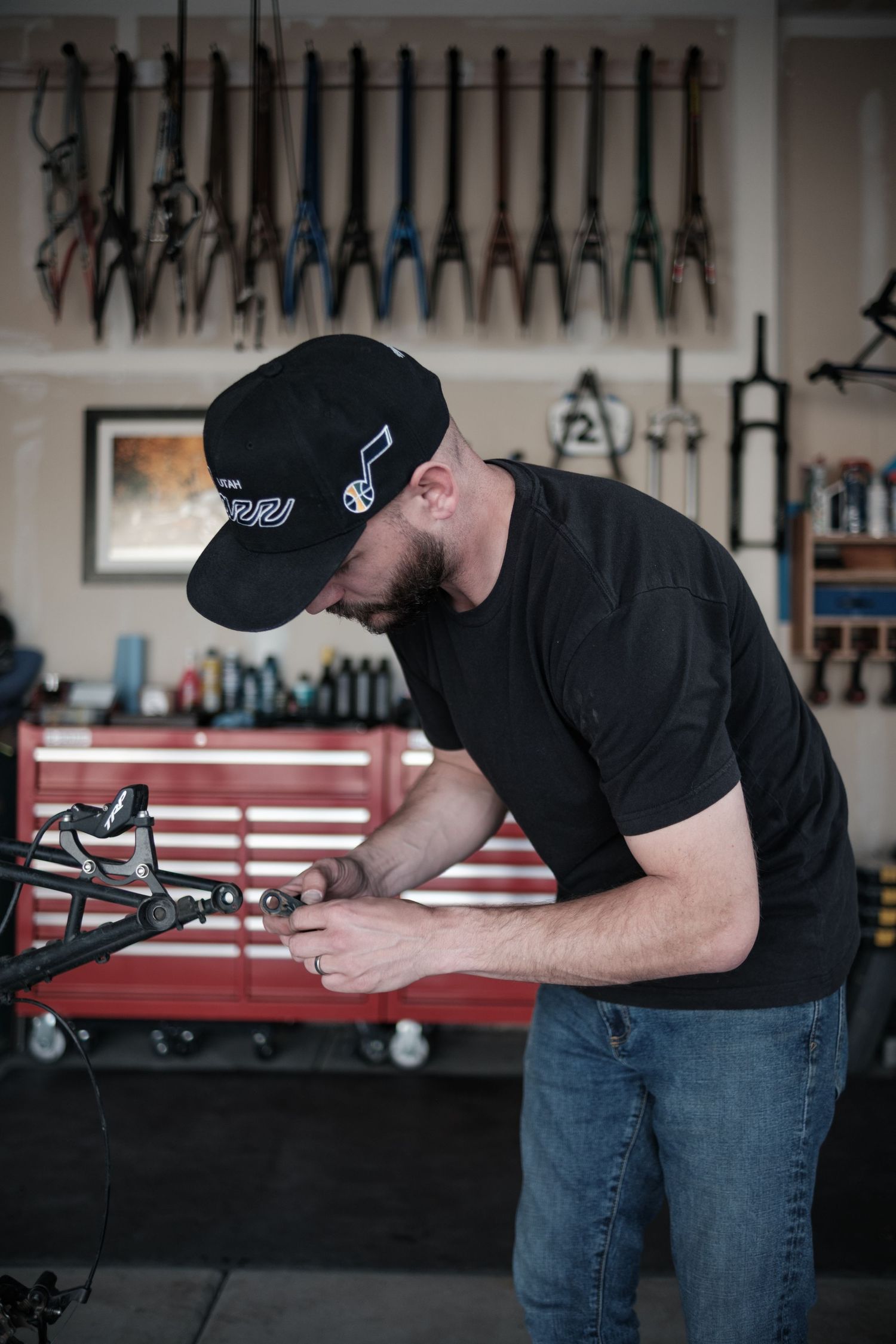 Century cycles bike shop pictures with Michelle Deppe Photography.