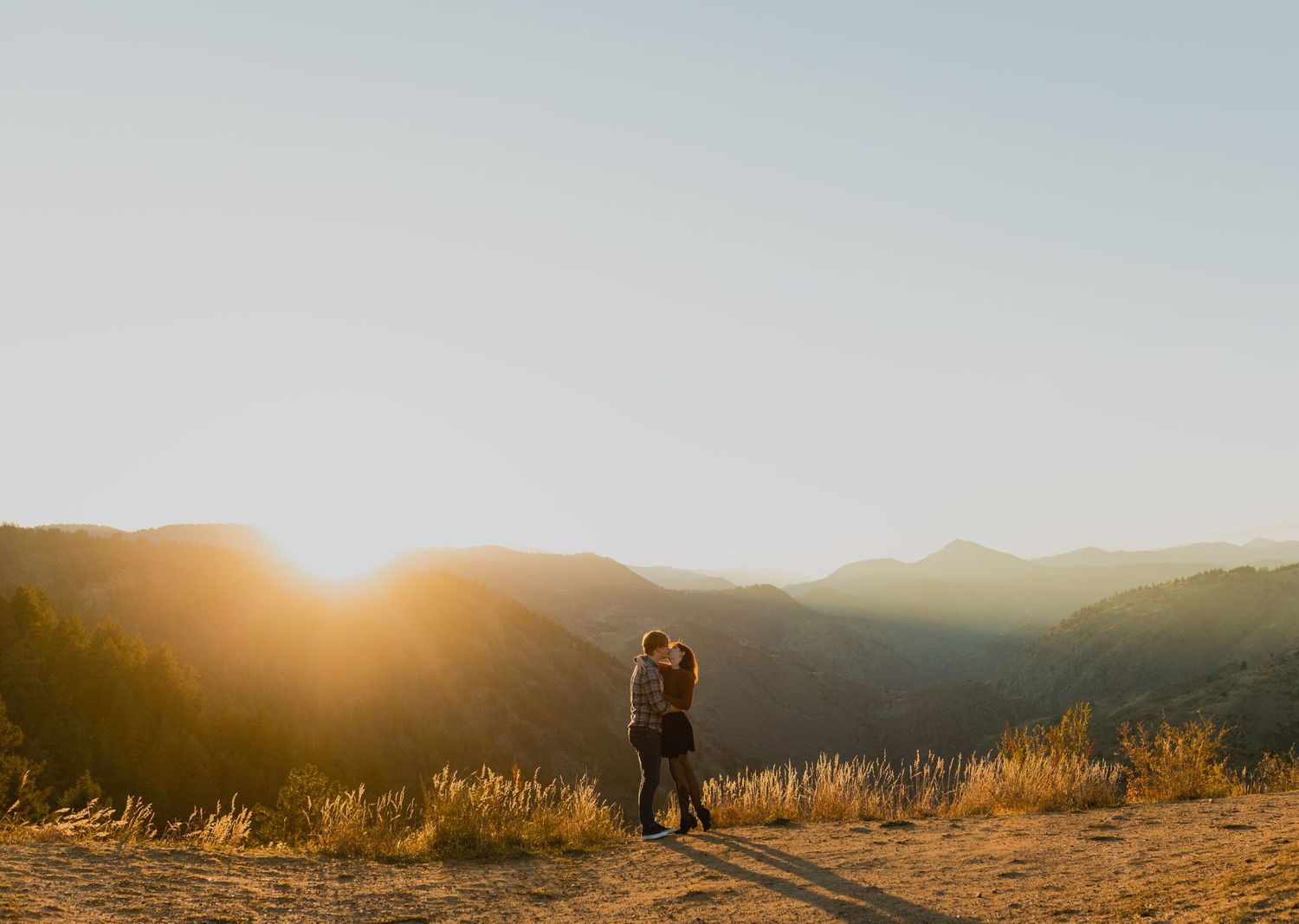 Elopement photographer capturing the allure of a Colorado wedding, surrounded by the tranquility of nature and the mount