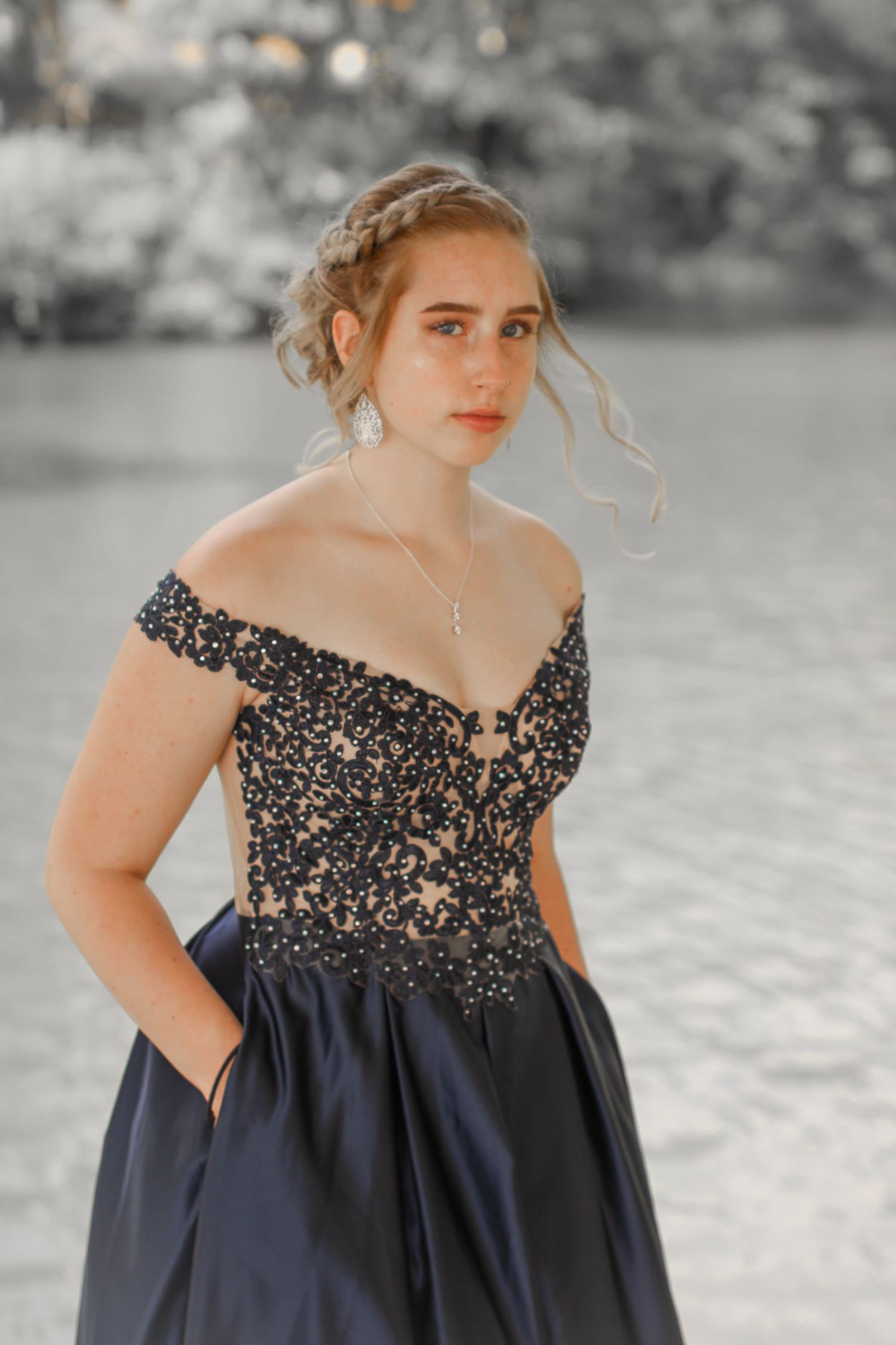 Prom portrait with editorial feel — Ozarks near West Plains — Laura Simpson