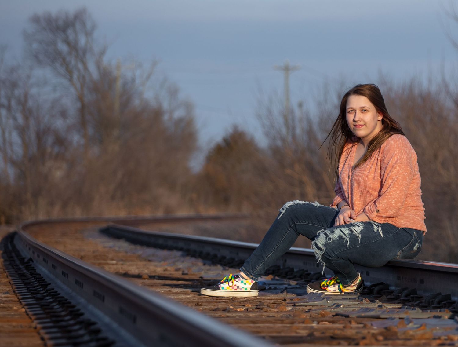 Senior portrait in soft, natural light — Alton MO area — Laura Simpson