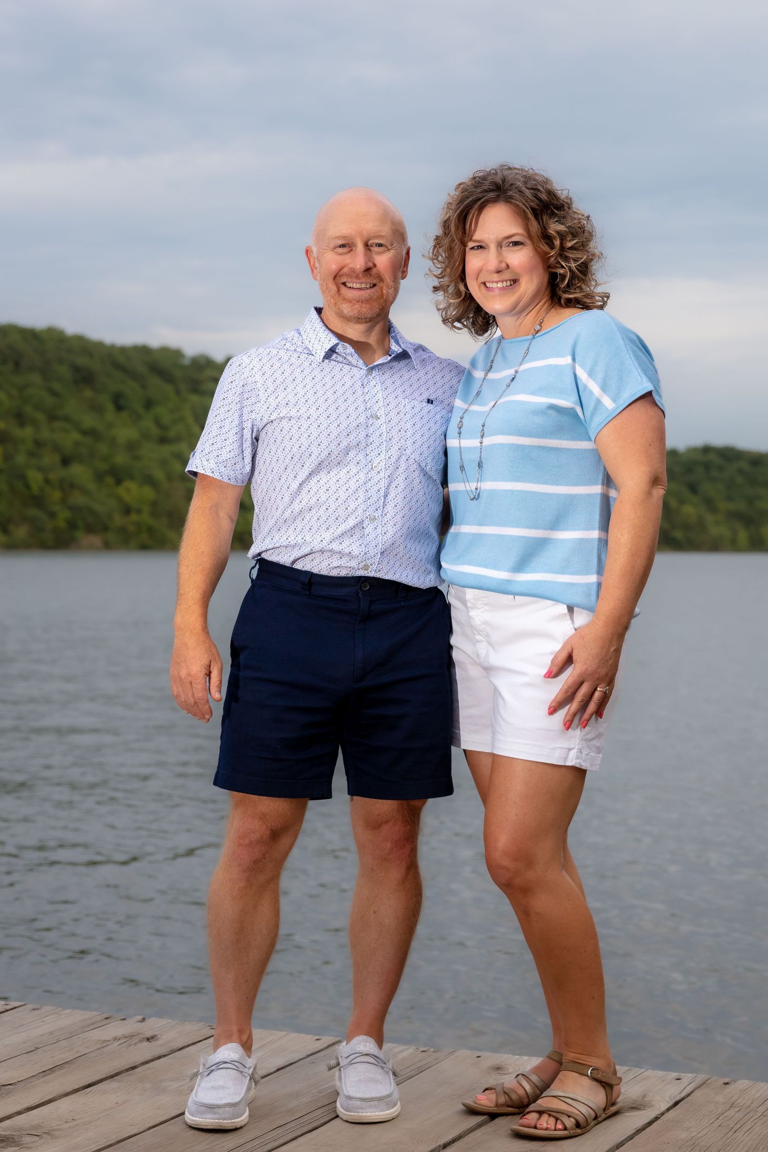 Family portrait by the water — Current or Jacks Fork River — Laura Simpson