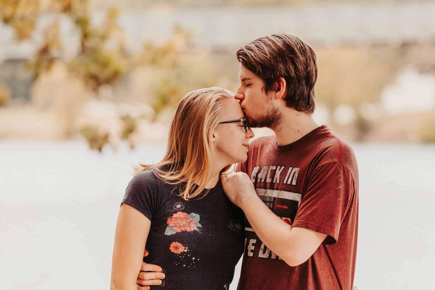 Couples portrait, human-in-the-landscape — Ozarks near Alton — Laura Simpson