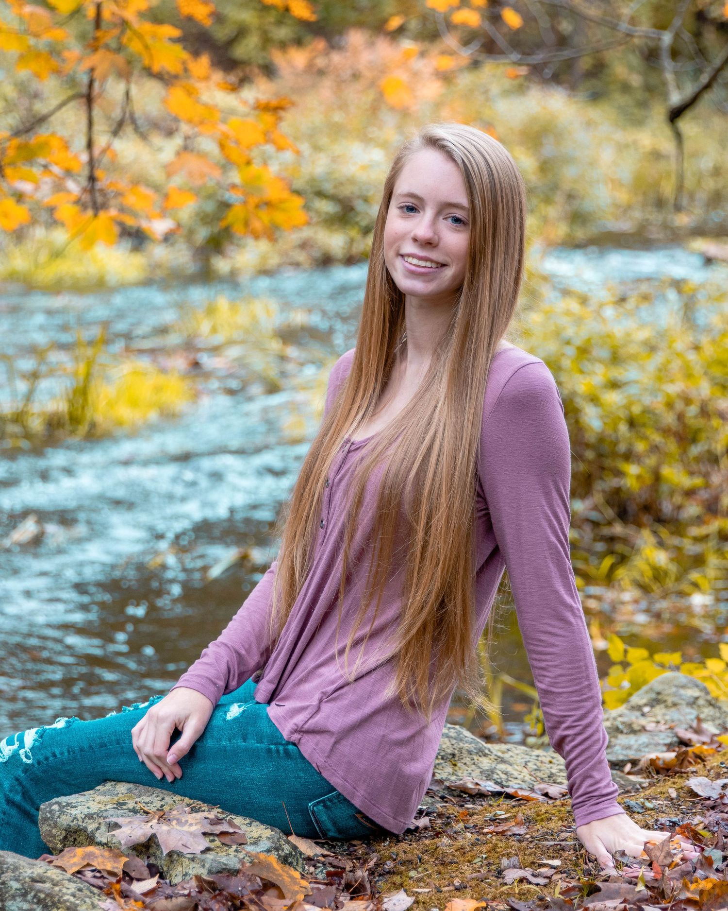 Autumnal October High School Senior Photo