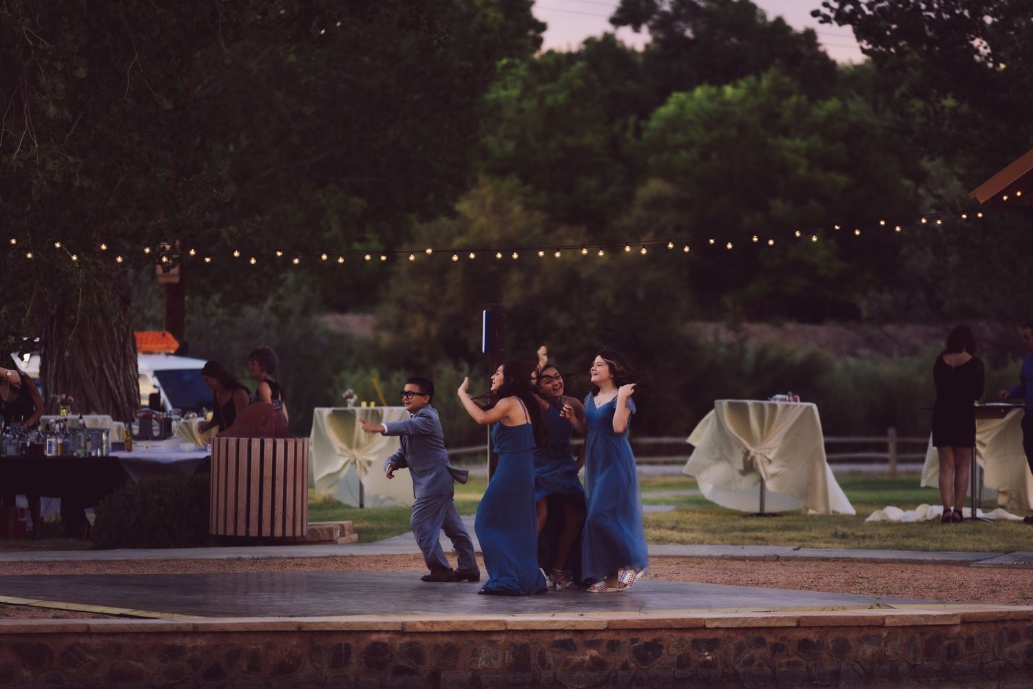 kids dancing at wedding