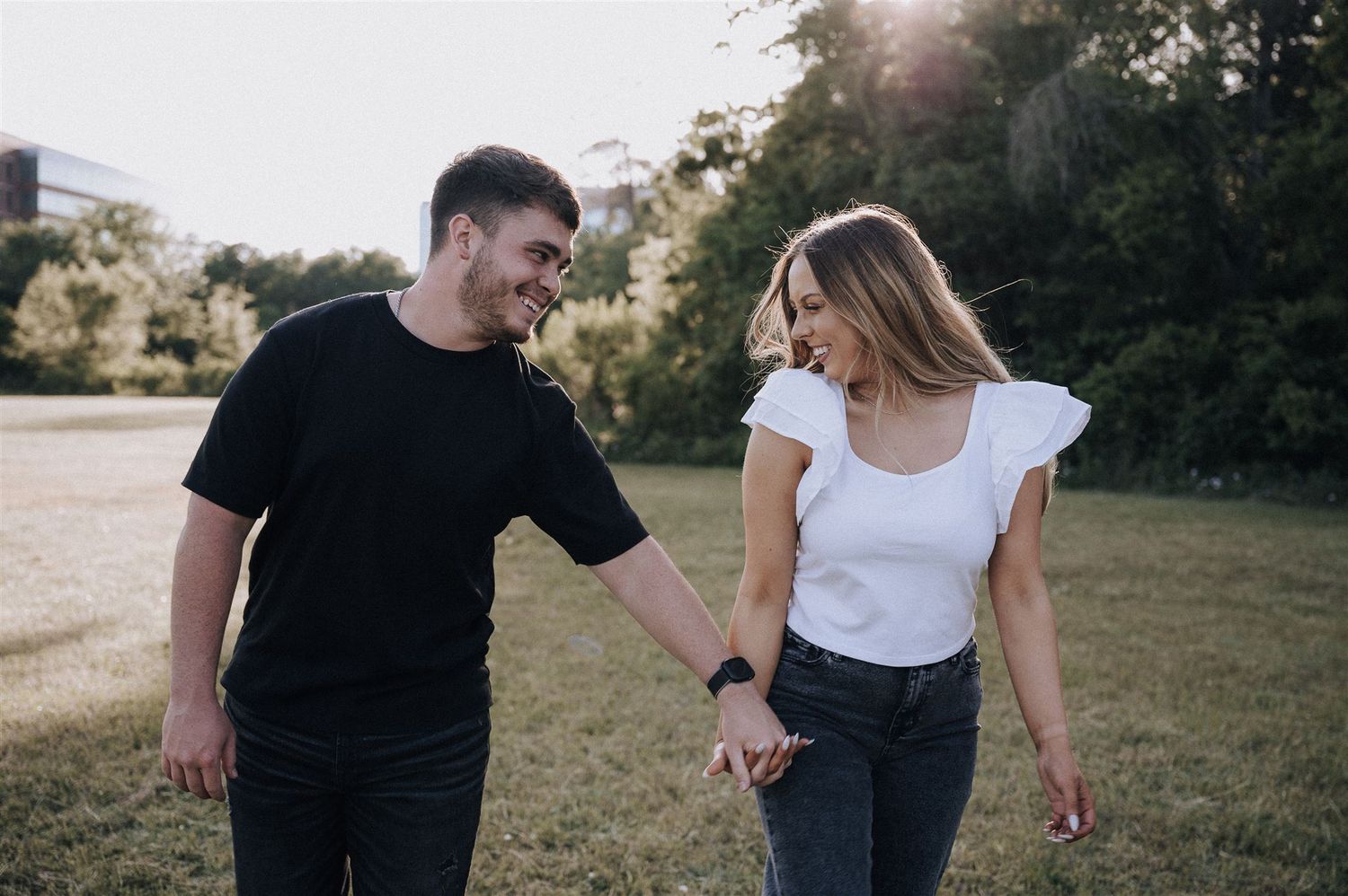engagement photography session in The Woodlands, Tx