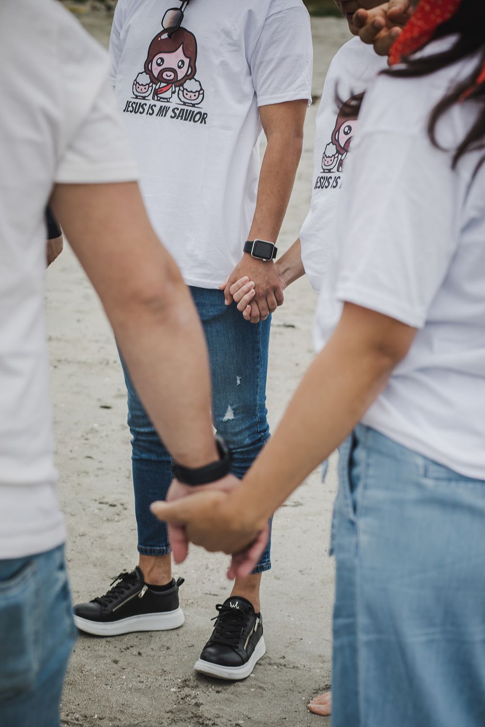 people holding hands