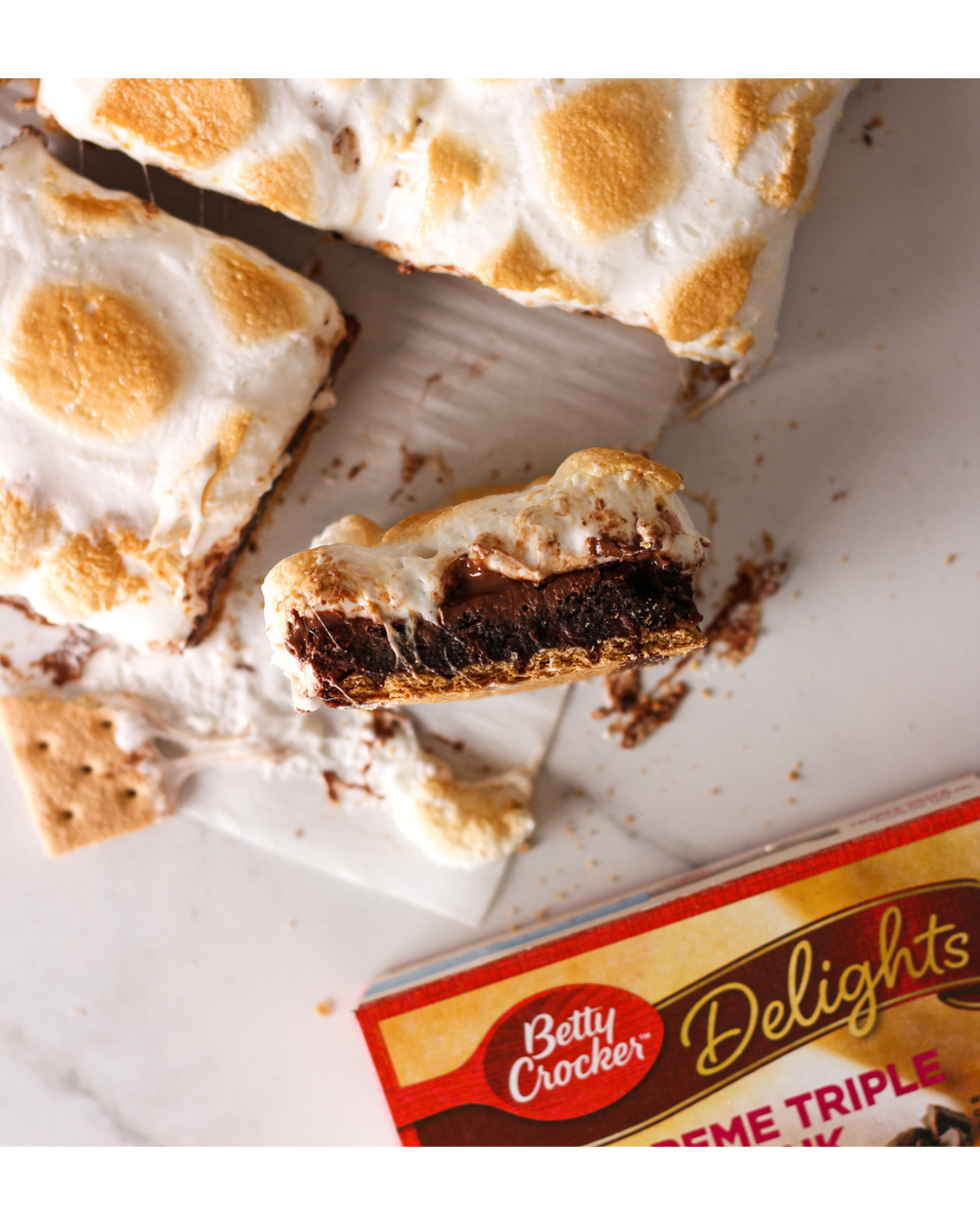 smores brownie for betty crocker